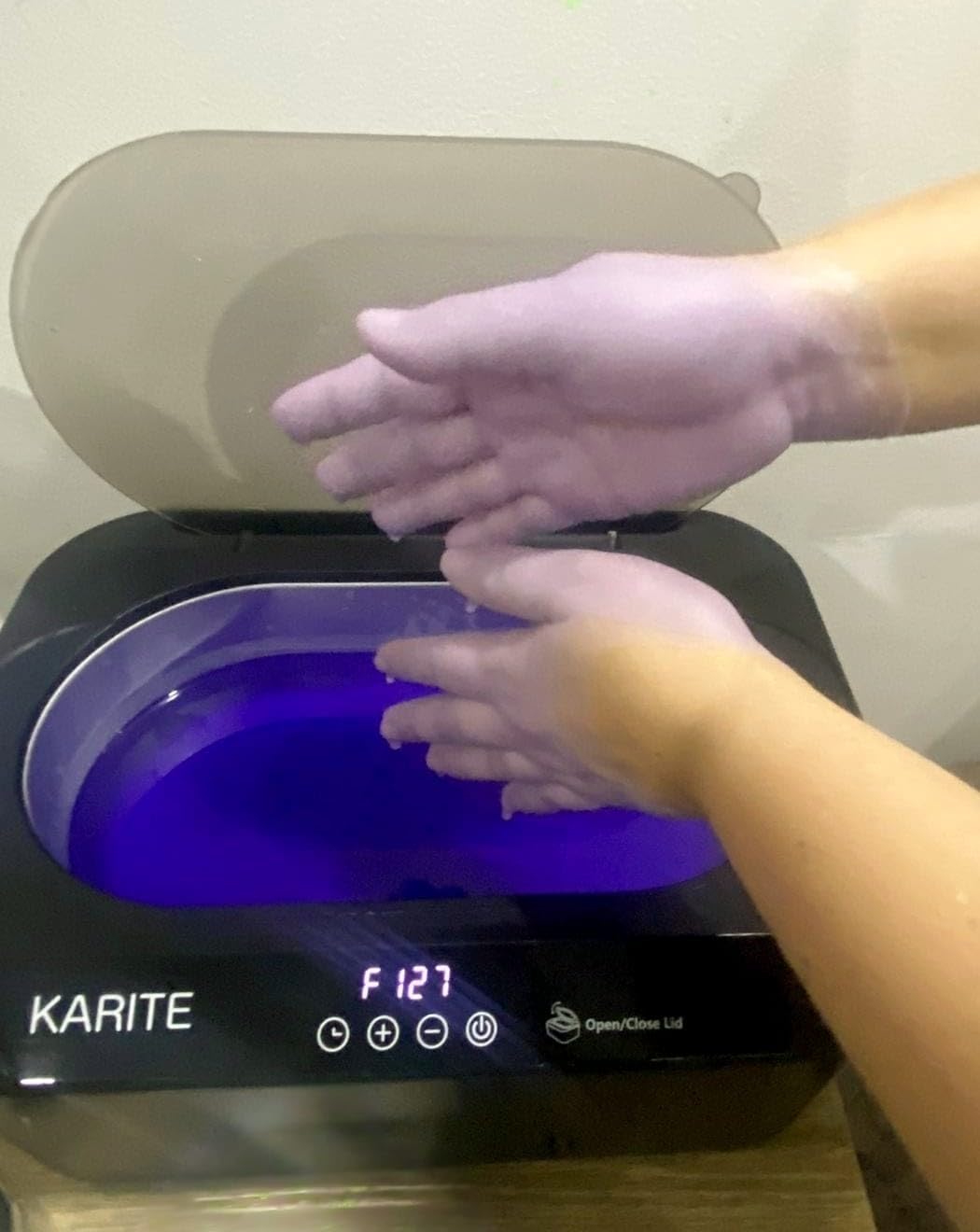 KARITE Paraffin Wax Machine for Hands and Feet with Auto Open Lid, Paraffin Bath,20Min Fast Wax Meltdown, Precision Temperature Control, 4500ml Paraffin Warmer with 8Pack Refills customer photo 2