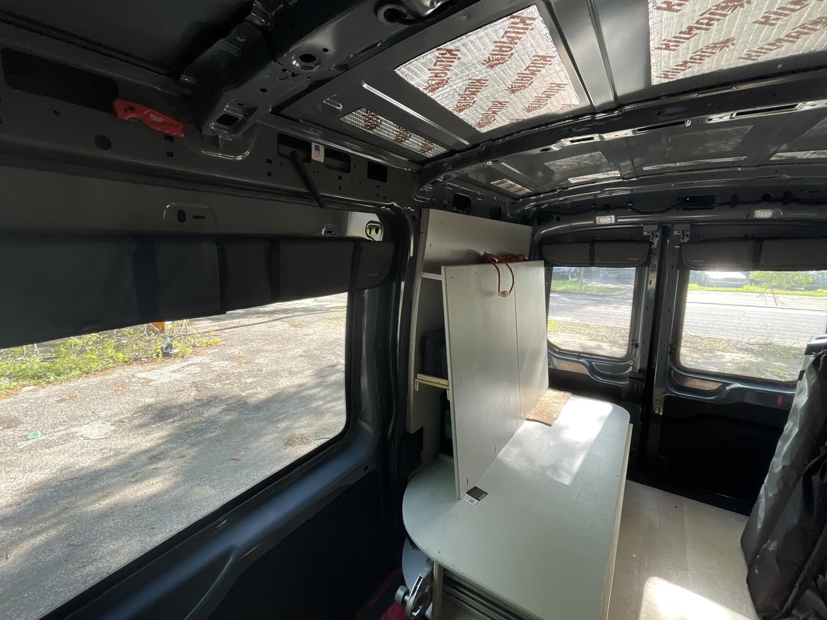 VanEssential Insulated Blackout Front Door Window Covers Designed for Ford Transit Van High and Medium Roof Year 2015 to Current (Pair) - Cool Gray customer photo 2