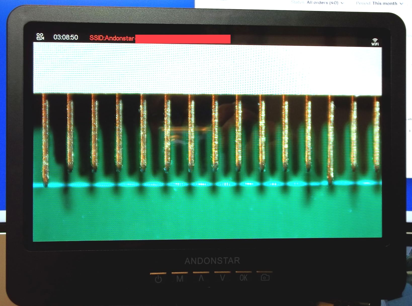 Andonstar AD249S-M 10.1 Inch HDMI Digital Microscope 2000x for Adults, 3 Lens 2160P UHD Video Record, Soldering Microscope for Electronics Repair, Error Coins, Pro Boom Arm Stand, Windows Compatible customer photo 2