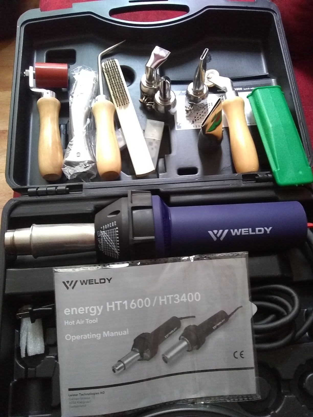 Weldy Professional 110V 1600W Hot Blast Torch Heat Welding Gun Welder Pistol Tool Hot Air Gun PVC Flooring Welding Tool Kit customer photo 1