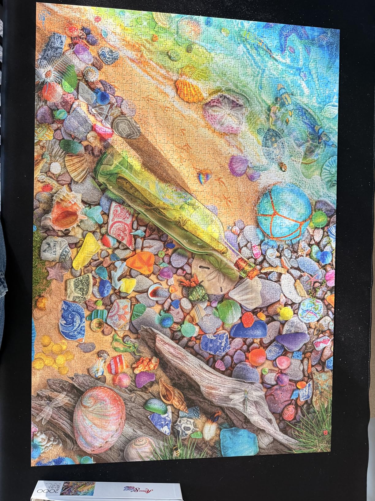 Premium Puzzle Mat - 37 x 59 Inches - Up to 3000 Pieces - Jigsaw Puzzle Roll Up Mat - Non Slip Rubber Bottom - Soft Polyester Surface - with Gift Packaging customer photo 2