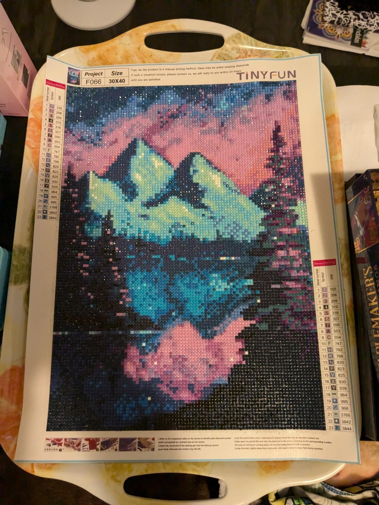 TINY FUN 12 Pack Diamond Painting Kits for Adults 5D Diamond Art Kit Paint by Number for Beginners, DIY Paint with Round Full Drill Diamonds Paintings Gem Art for Home Wall Decor Gift (12X16 Inch) customer photo 1