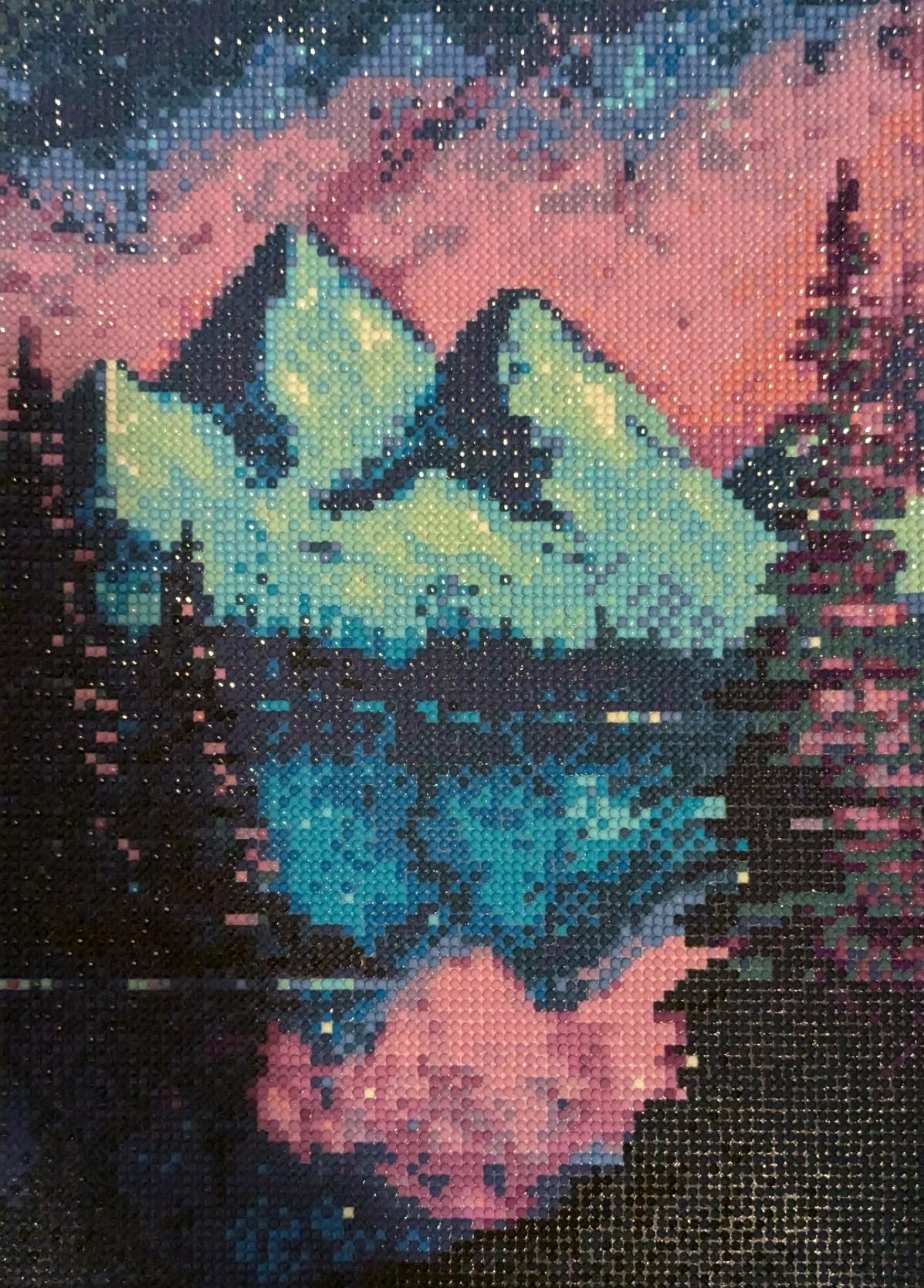 TINY FUN 12 Pack Diamond Painting Kits for Adults 5D Diamond Art Kit Paint by Number for Beginners, DIY Paint with Round Full Drill Diamonds Paintings Gem Art for Home Wall Decor Gift (12X16 Inch) customer photo 2