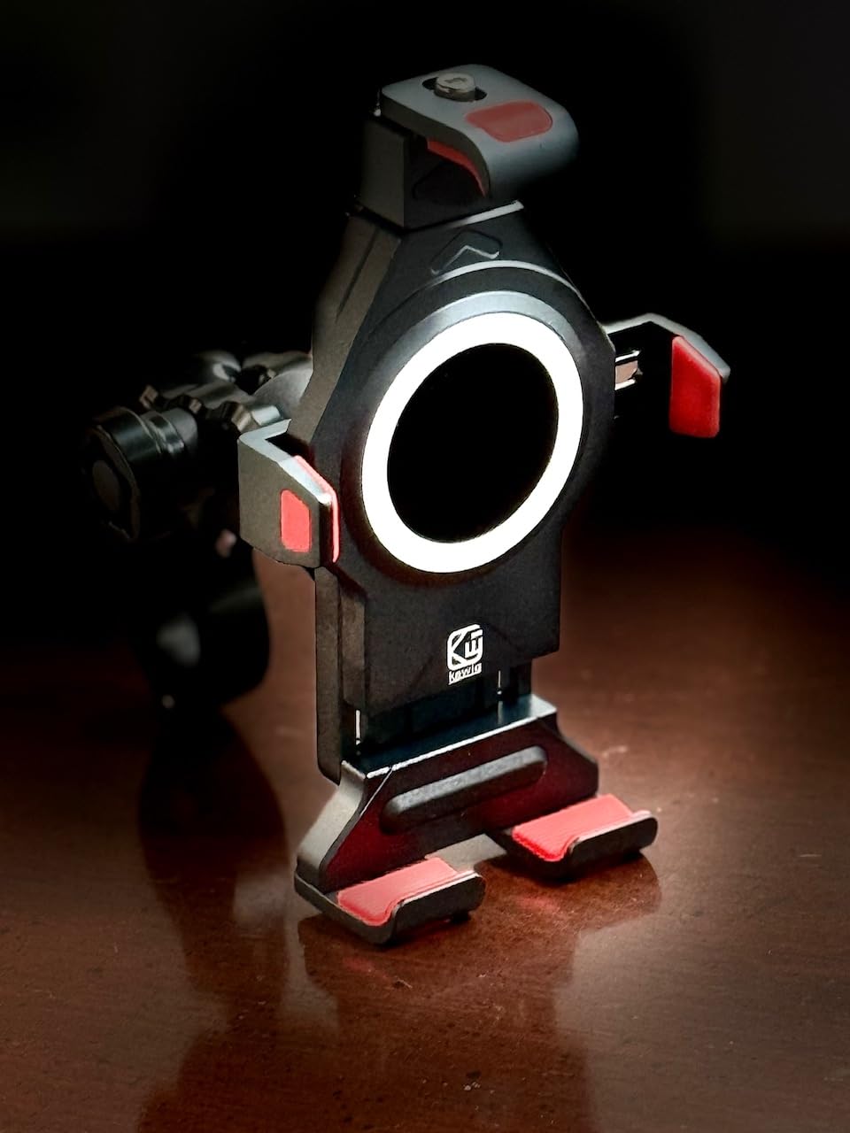 BRCOVAN Anti-Theft Aluminum Alloy Motorcycle Phone Mount Holder | with Vibration Dampener & Secure Lock, Adjustable Handlebar Cellphone Cradle for Bike Scooter ATV, Fit 4.7-7.2'' Smartphone customer photo 2