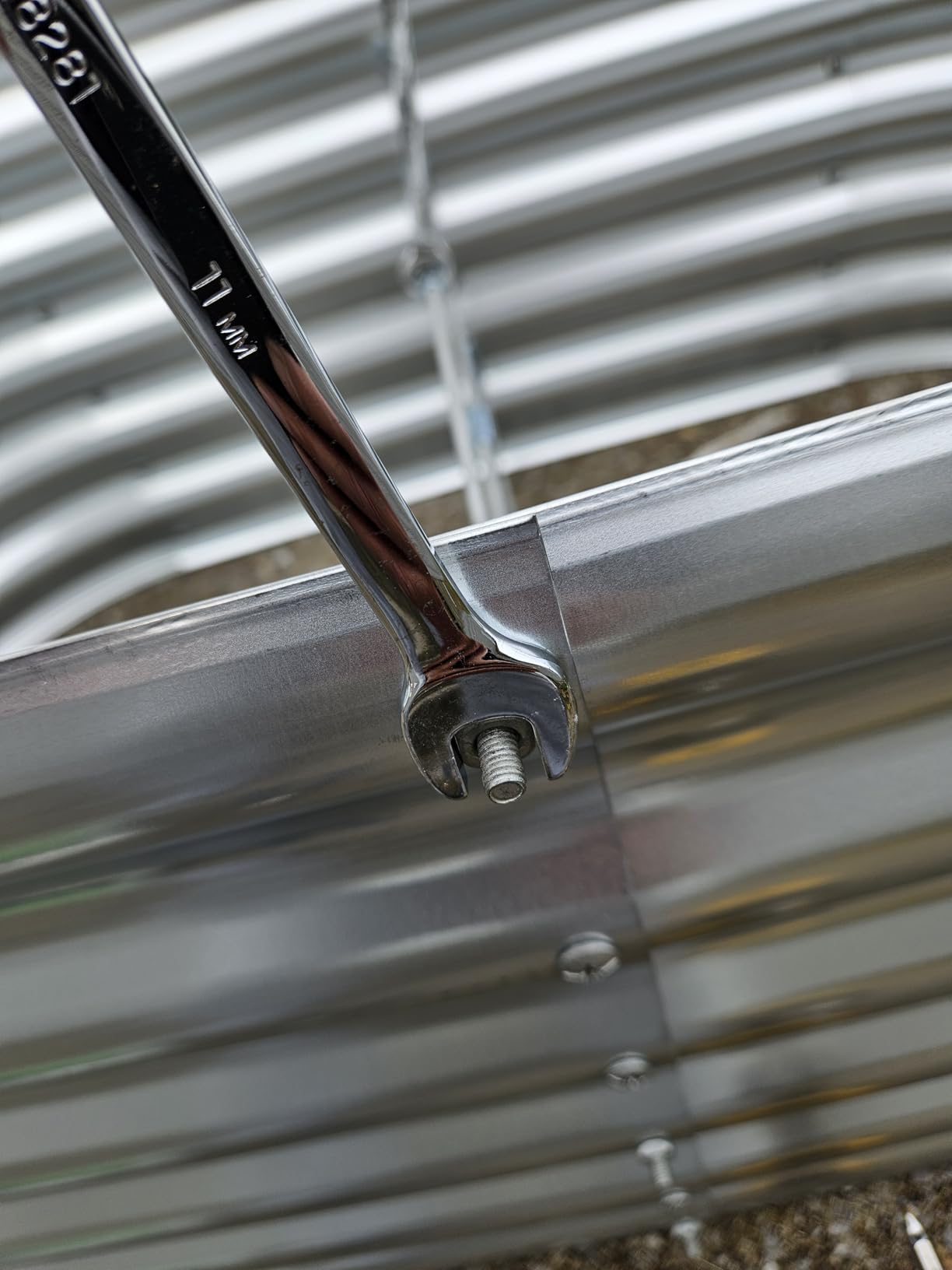 Land Guard 2Pcs Galvanized Raised Garden Bed Kit, Galvanized Planter Oval Large Metal Raised Garden Boxes Outdoor for Vegetables customer photo 2