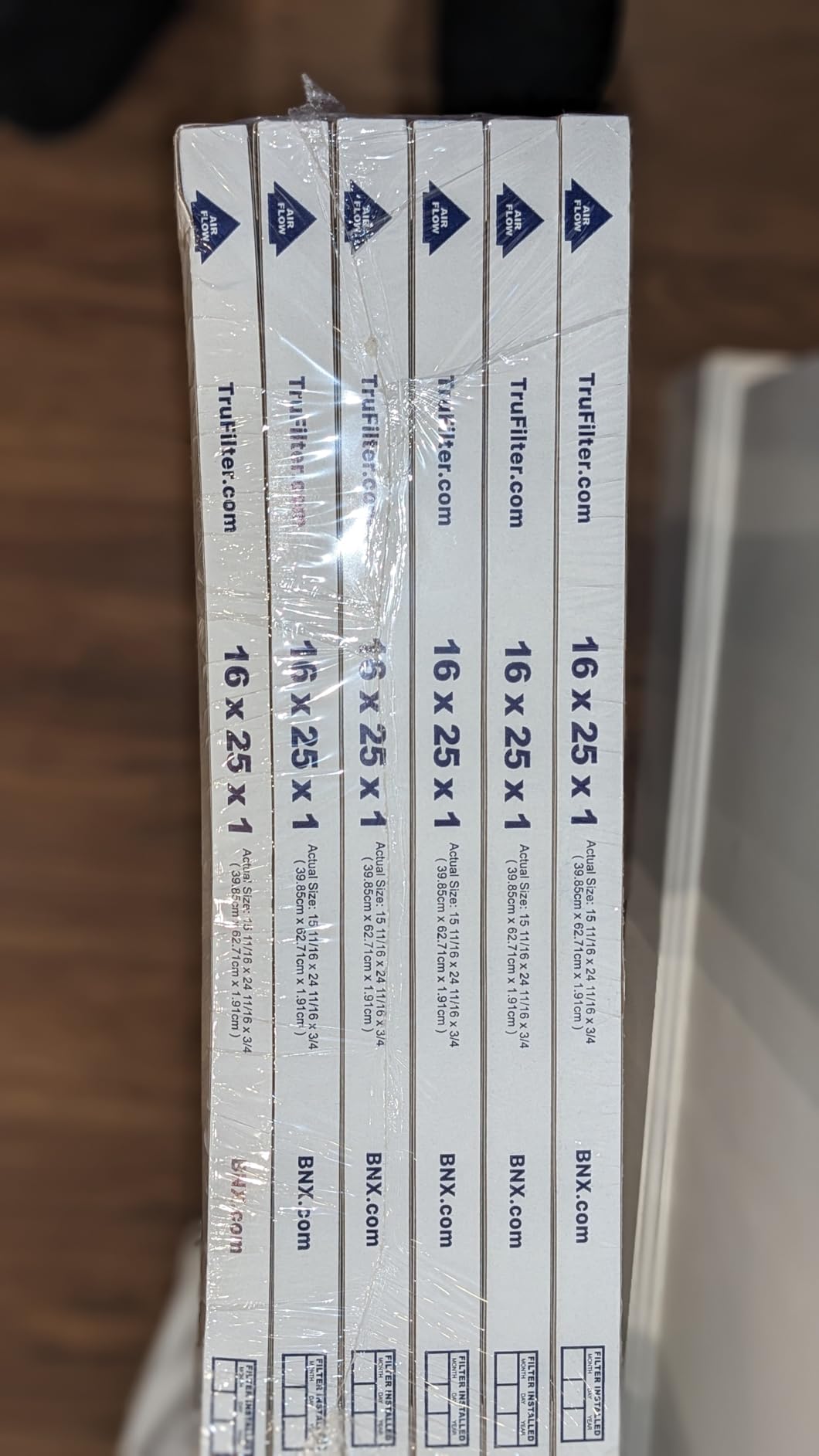 BNX TruFilter 20x25x1 Air Filter MERV 13 (6-Pack) - MADE IN USA - Electrostatic Pleated Air Conditioner HVAC AC Furnace Filters for Allergies, Pollen, Mold, Bacteria, Smoke, Allergen, MPR 1900 FPR 10 customer photo 2