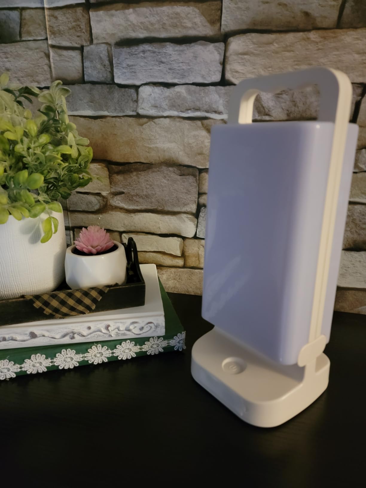 Solar Camping Lantern, Rechargeable Battery Powered Camping Light 6000mAh Up to 80HRS Lasting, Dimmable Night Lamp, Survival gear for Emergency, Power Outages, Outdoor, Indoor customer photo 2