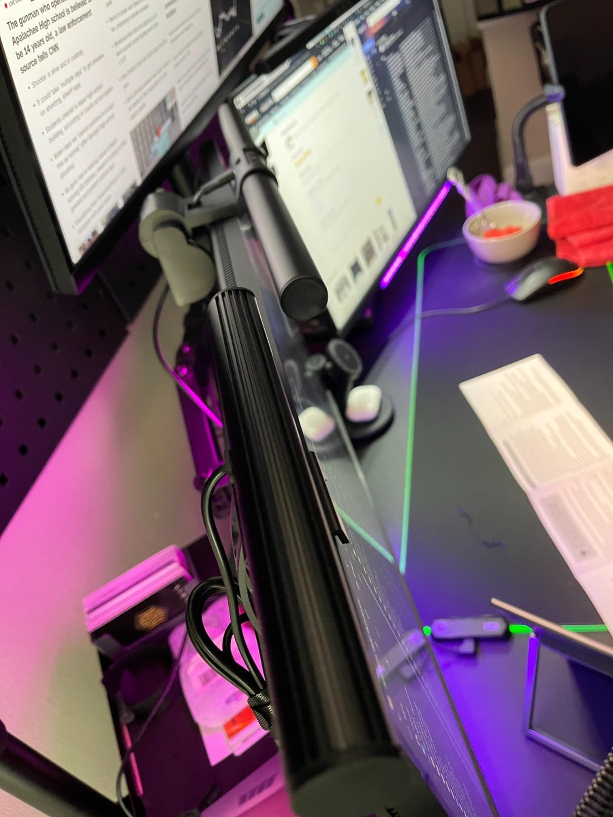 Monitor Light Bar, Fit for Curved/Flat Monitor, Eye-Care USB Reading LED Task Lamp with Touch Control, No Screen Glare Dimmable Desk Lamp Computer Monitor Light Bar for Screen Home Office customer photo 2