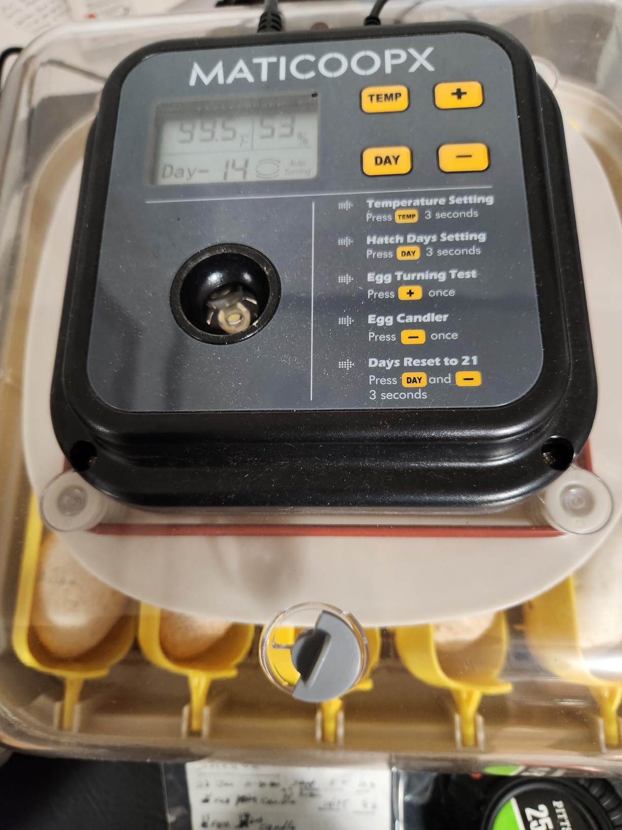 MATICOOPX 30 Egg Incubator with Humidity Display, Egg Candler, Automatic Egg Turner, for Hatching Chickens customer photo 1