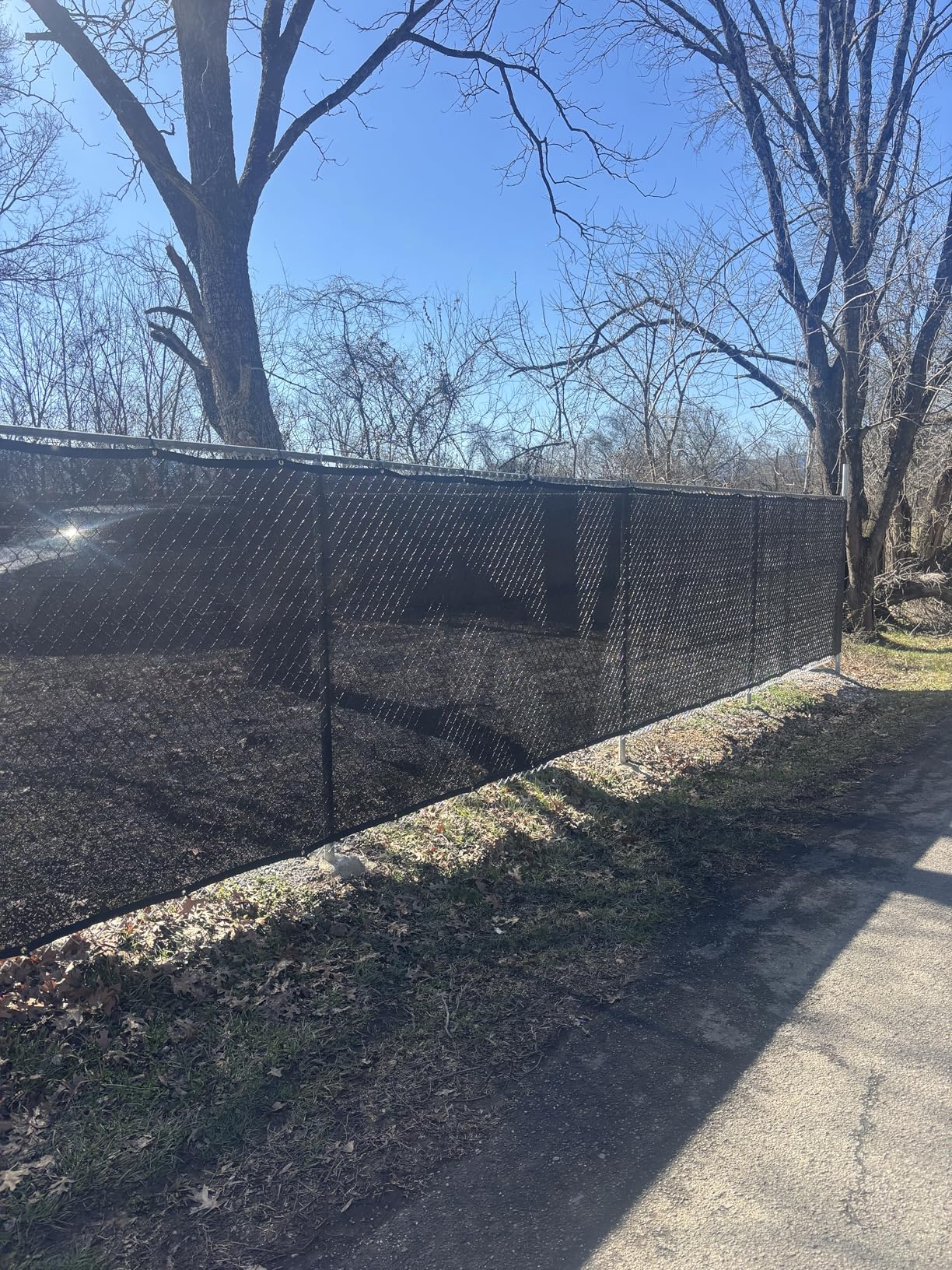 180GSM 6ft x 50ft Fence Privacy Screen Heavy Duty Fence Cover Garden Wall Backyard Black customer photo 1