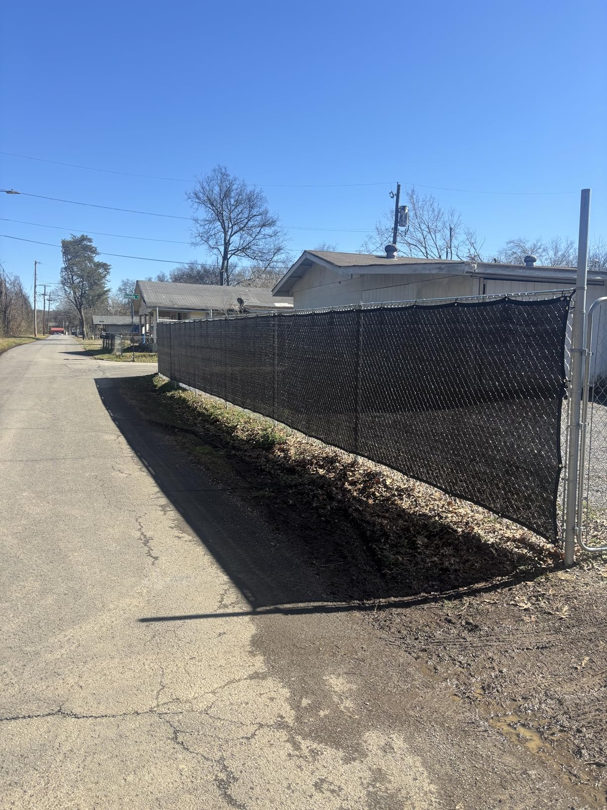 180GSM 6ft x 50ft Fence Privacy Screen Heavy Duty Fence Cover Garden Wall Backyard Black customer photo 2