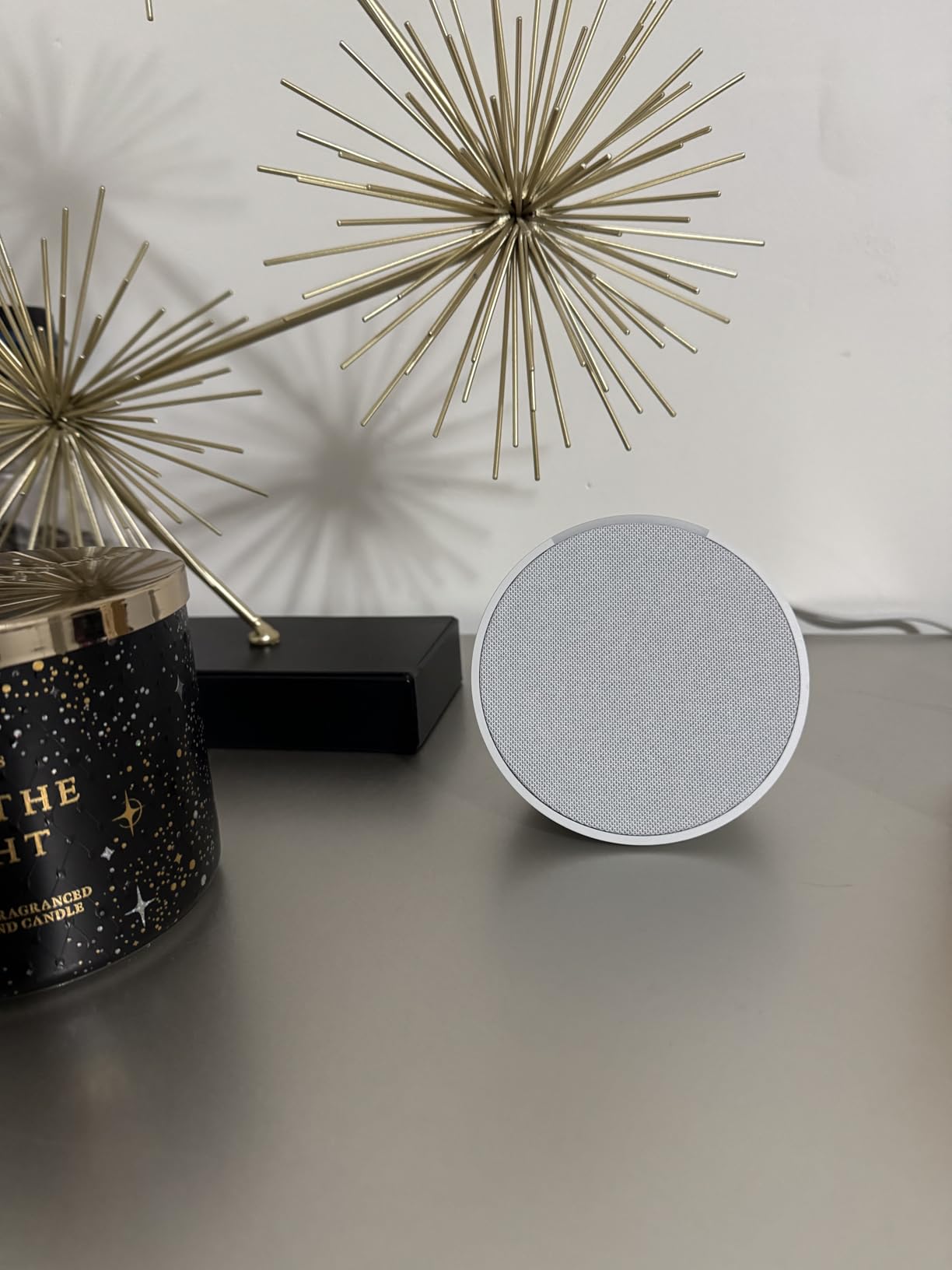 Like-New Amazon Echo Pop (newest model), Our smallest speaker with Alexa+, Fits in any room, Midnight Teal customer photo 2