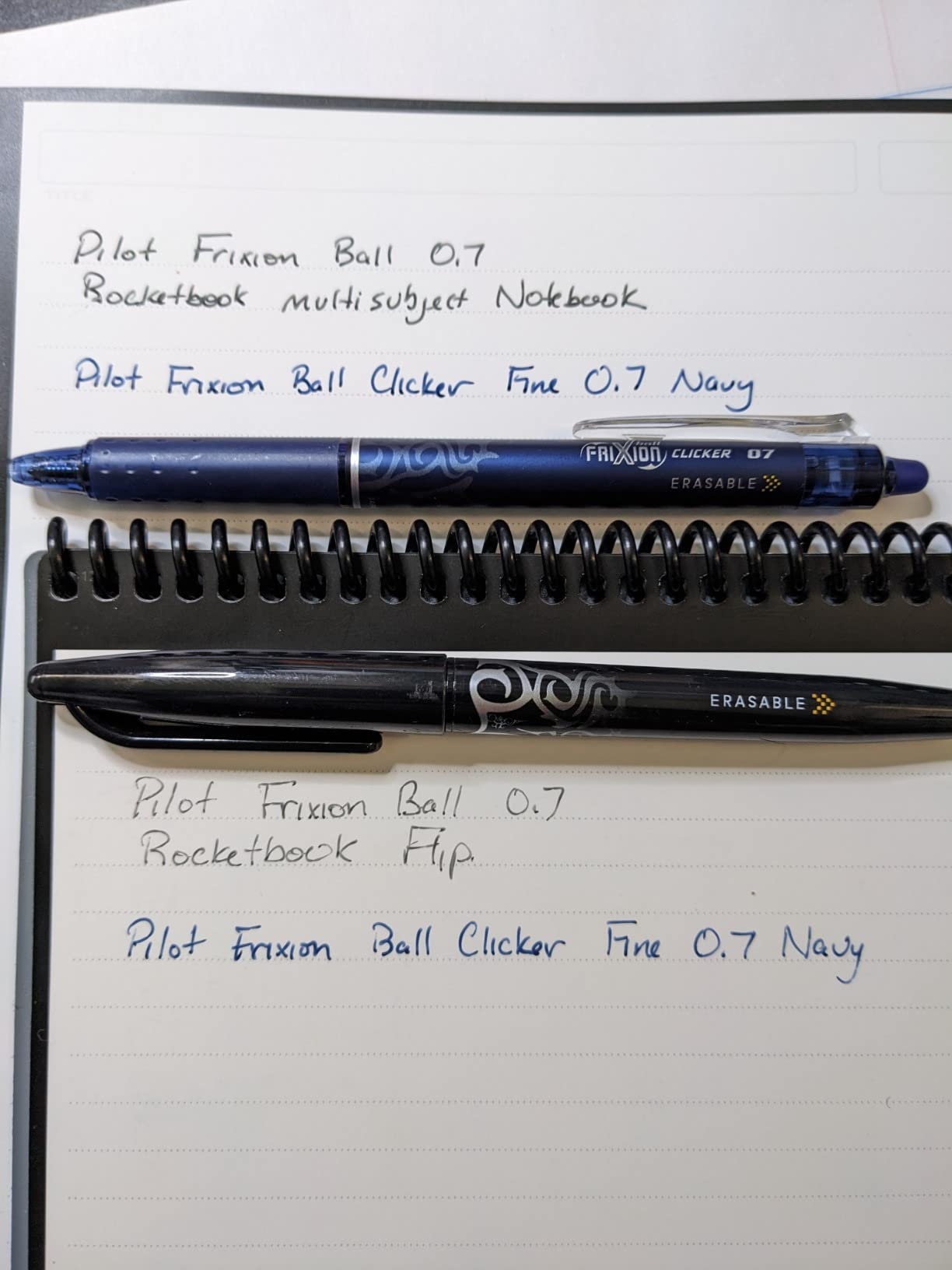 Rocketbook Multi-Subject Reusable Smart Notebook, Notebook For School and Work, 70 Lined Pages Multi-Subject, 4 Adjustable Dividers, Letter Size 8.5x11, Teal customer photo 2