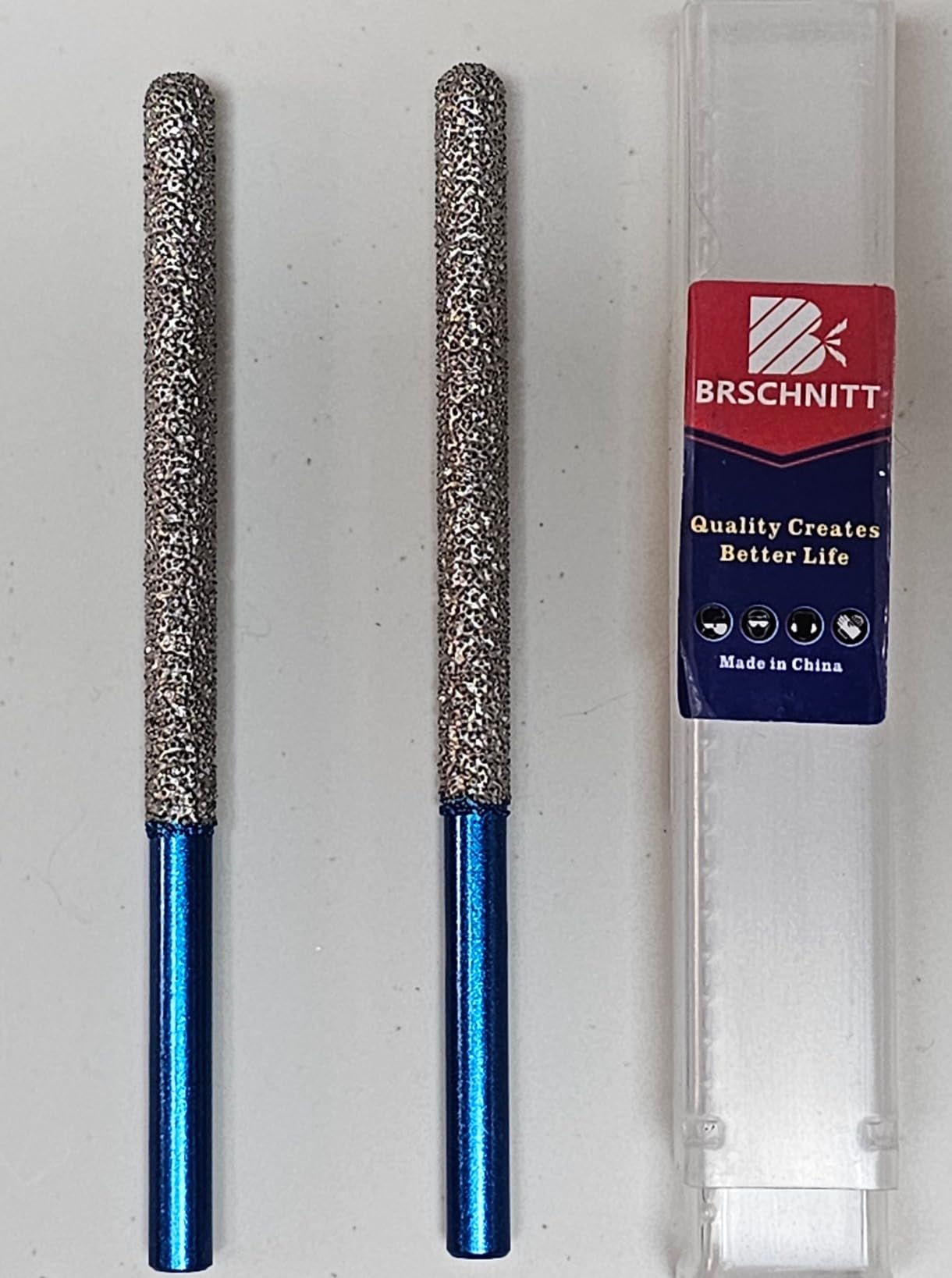 Diamond Mortar Raking Bit - BRSCHNITT for Mortar Raking Tuck Pointing Granite Marble Concrete Masonry Stone Removals Vacuum Brazed Bit with 5/8-11 Thread (5/16 Inch x 1 Inch) customer photo 1