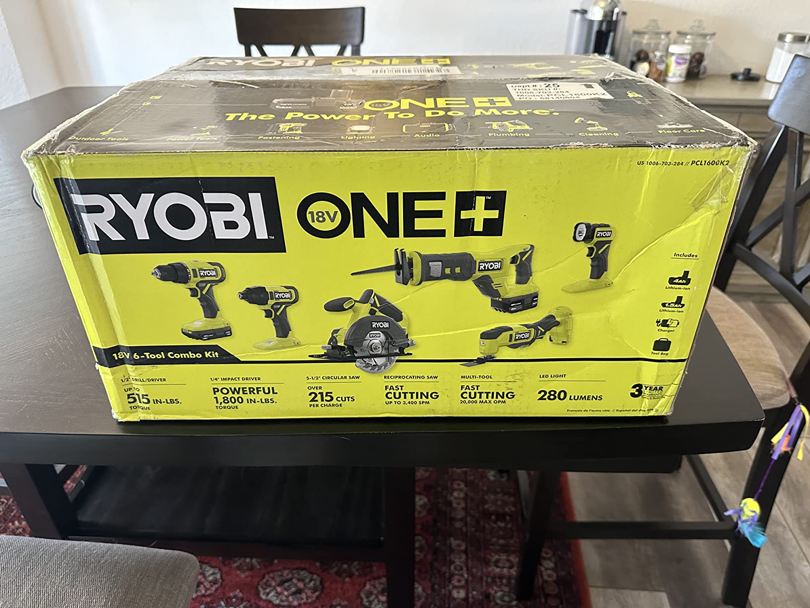 ONEAND 18V Cordless 6-Tool Combo KIT with 1.5 AH Battery, 4.0 AH Battery, and Charger customer photo 1