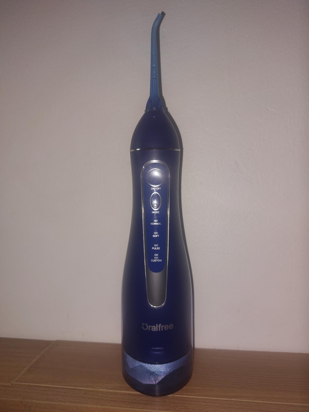 Oralfree Water Dental Flosser Cordless for Teeth Cleaning - 4 Modes Oral Irrigator 300ML Braces Flossers Cleaner, Rechargeable Portable IPX7 Waterproof Powerful Battery for Travel Home customer photo 1