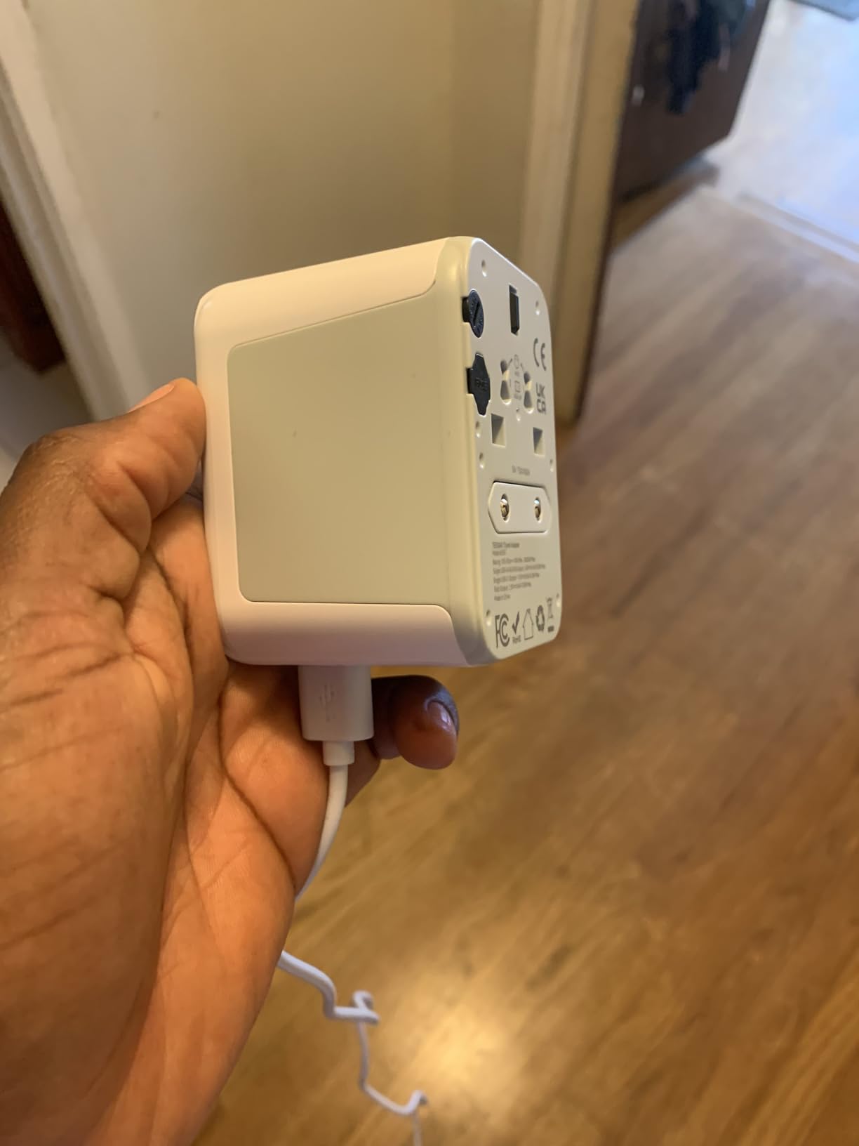 TESSAN Universal Travel Adapter, International Power Adapter with 2 USB C 2 USB A Ports, Travel Plug Adaptor Worldwide for US to Europe UK Italy Ireland Australia France Germany (Type C G A I) customer photo 2