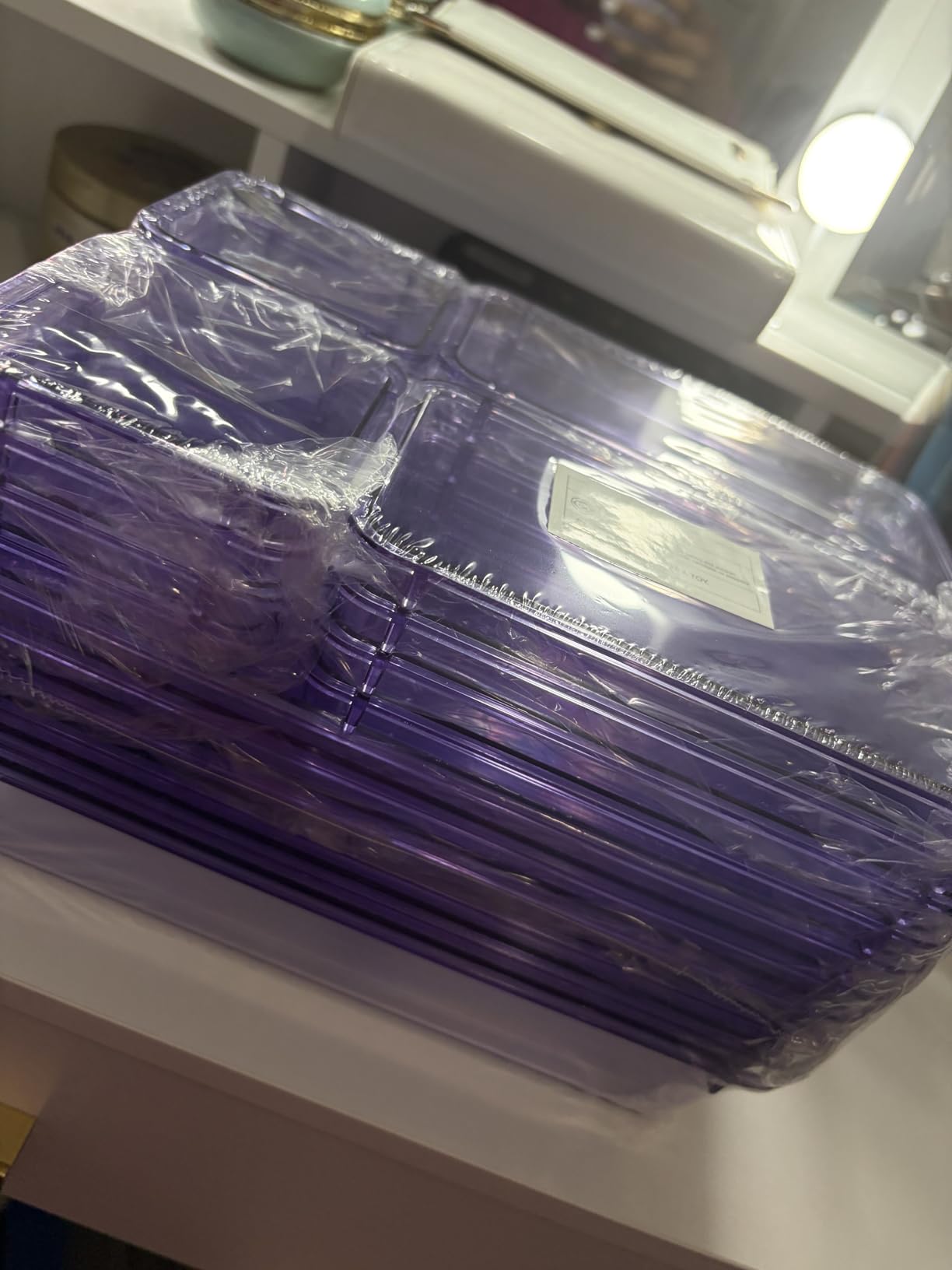 WOWBOX 25 PCS Clear Plastic Drawer Organizer Set, 4 Sizes Desk Drawer Divider Organizers and Storage Bins for Makeup, Jewelry, Gadgets for Kitchen, Bedroom, Bathroom, Office customer photo 1