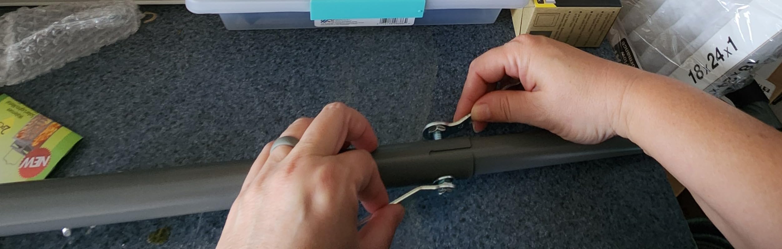 Walensee Lawn Aerator Spike Metal Manual Dethatching Soil Aerating Lawn with 15 Iron Spikes, Pre-Assembled Grass Aerator Tools for Yard, Lawn Aeration, Garden Tool, Revives Lawn Health, Patented customer photo 2