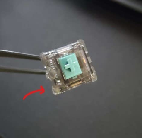 DUROCK T1 Tactile Keyboard Switches, 5 Pins Tactile Switches 67g Gold Plated Spring Heavy Tactile Key Switches Pre-Lubed (DUROCK Clear T1, 70pcs) customer photo 1