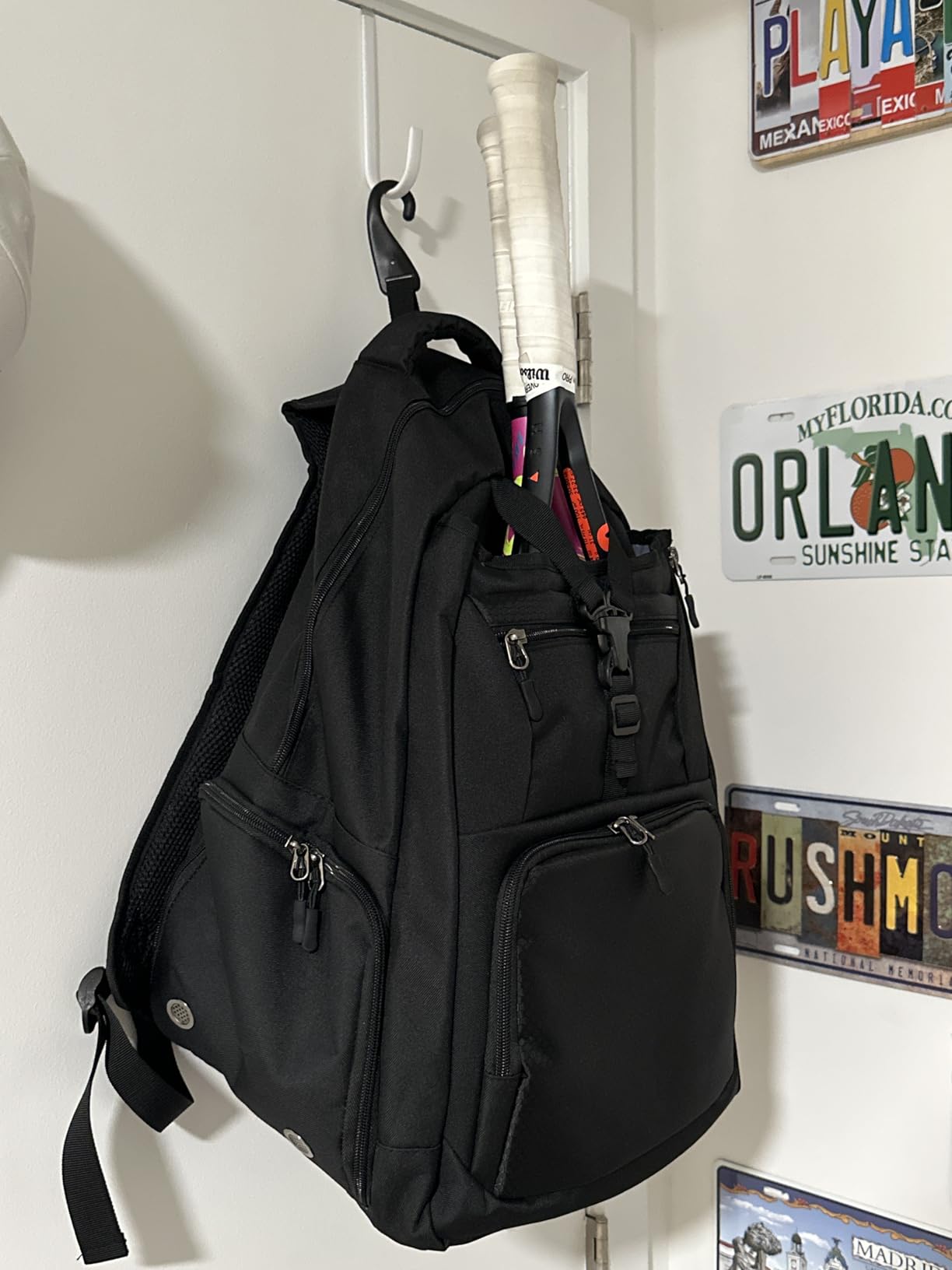 DSLEAF Tennis Bag for Men/Women to Hold 2 Rackets, Tennis Backpack with Separate Shoe Space for Tennis Sport customer photo 1