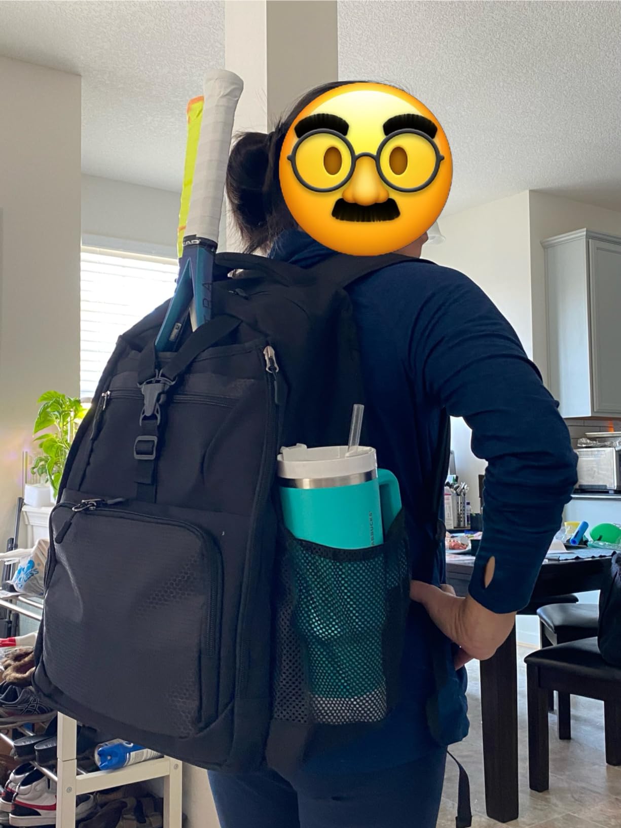 DSLEAF Tennis Bag for Men/Women to Hold 2 Rackets, Tennis Backpack with Separate Shoe Space for Tennis Sport customer photo 2