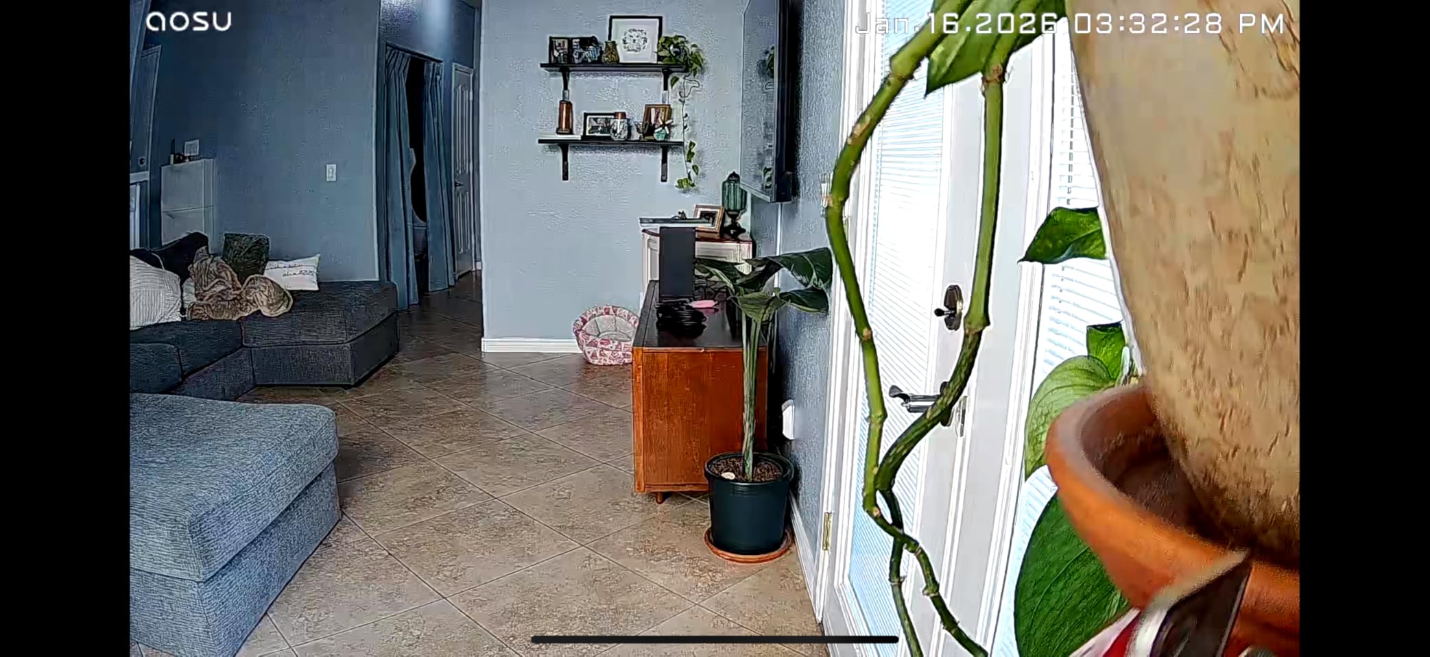 aosu 2K Security Camera Indoor, Baby Monitor Pet Camera 360-Degree for Home Security with 2.4 GHz Wi-Fi Router, One-Touch Call, Smart Motion Tracking, IR Night Vision, Compatible with Alexa customer photo 2