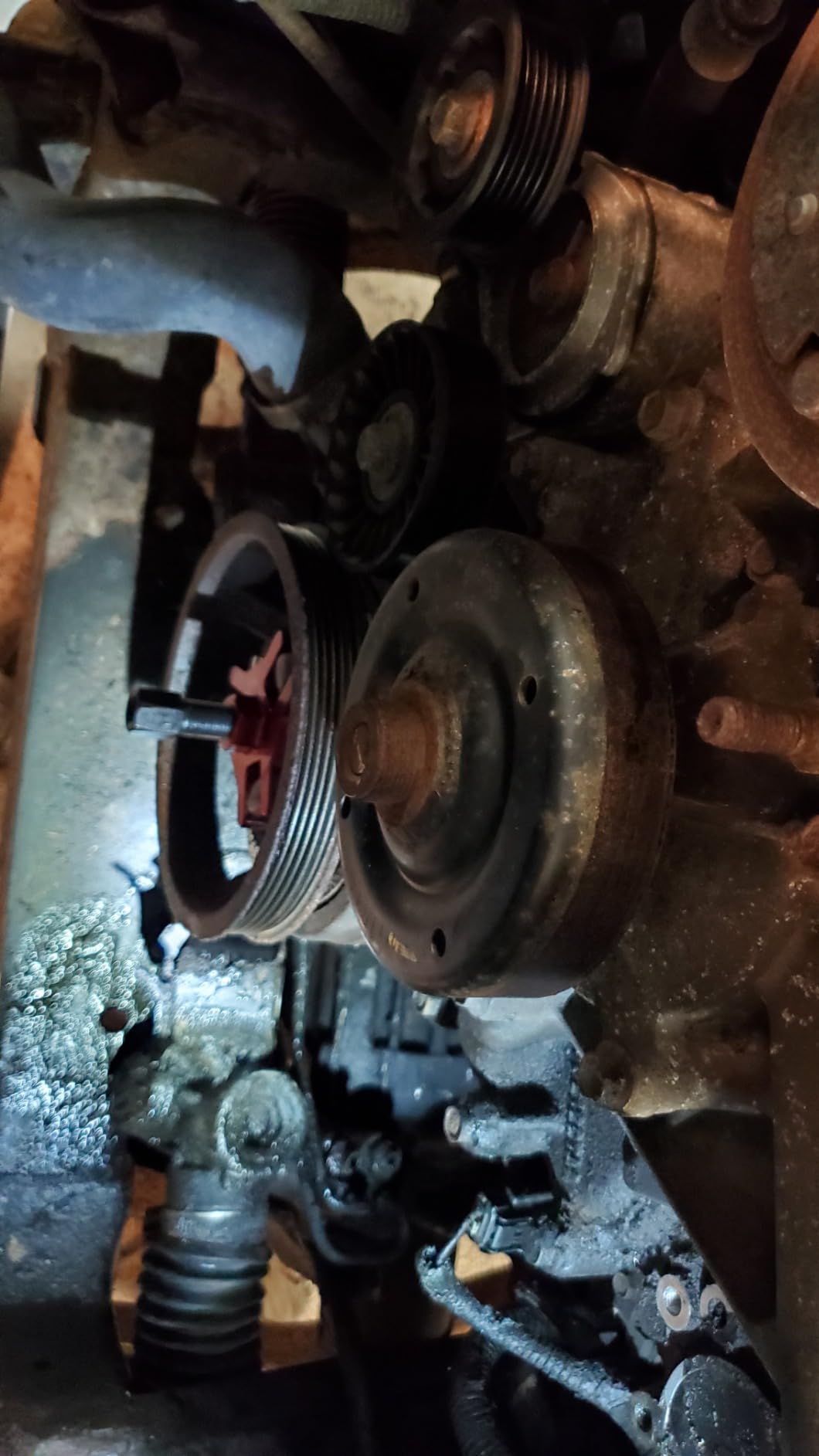 BILITOOLS Harmonic Balancer Puller Set for Crankshaft Dampers - 3 Jaw Pulley Puller Removal Tool Compatible with LS, Chrysler, GM, Chevy, Ford Engines etc. customer photo 2