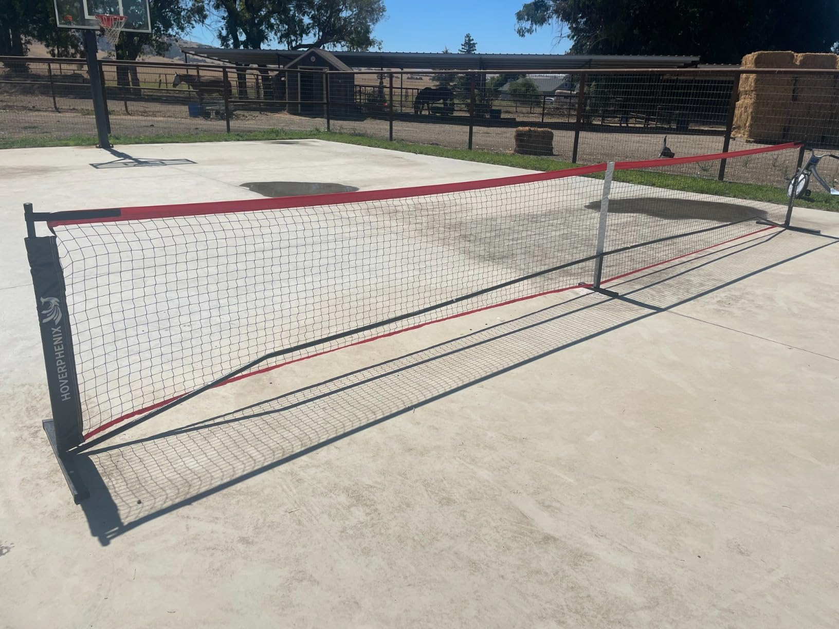 Pickleball Net for Driveway, Portable Pickleball Net System with Regualtion Size 22FT Pickle Ball Net, Outdoor Pickleballs, Carry Bag, Weather Resistant Metal Frame customer photo 2