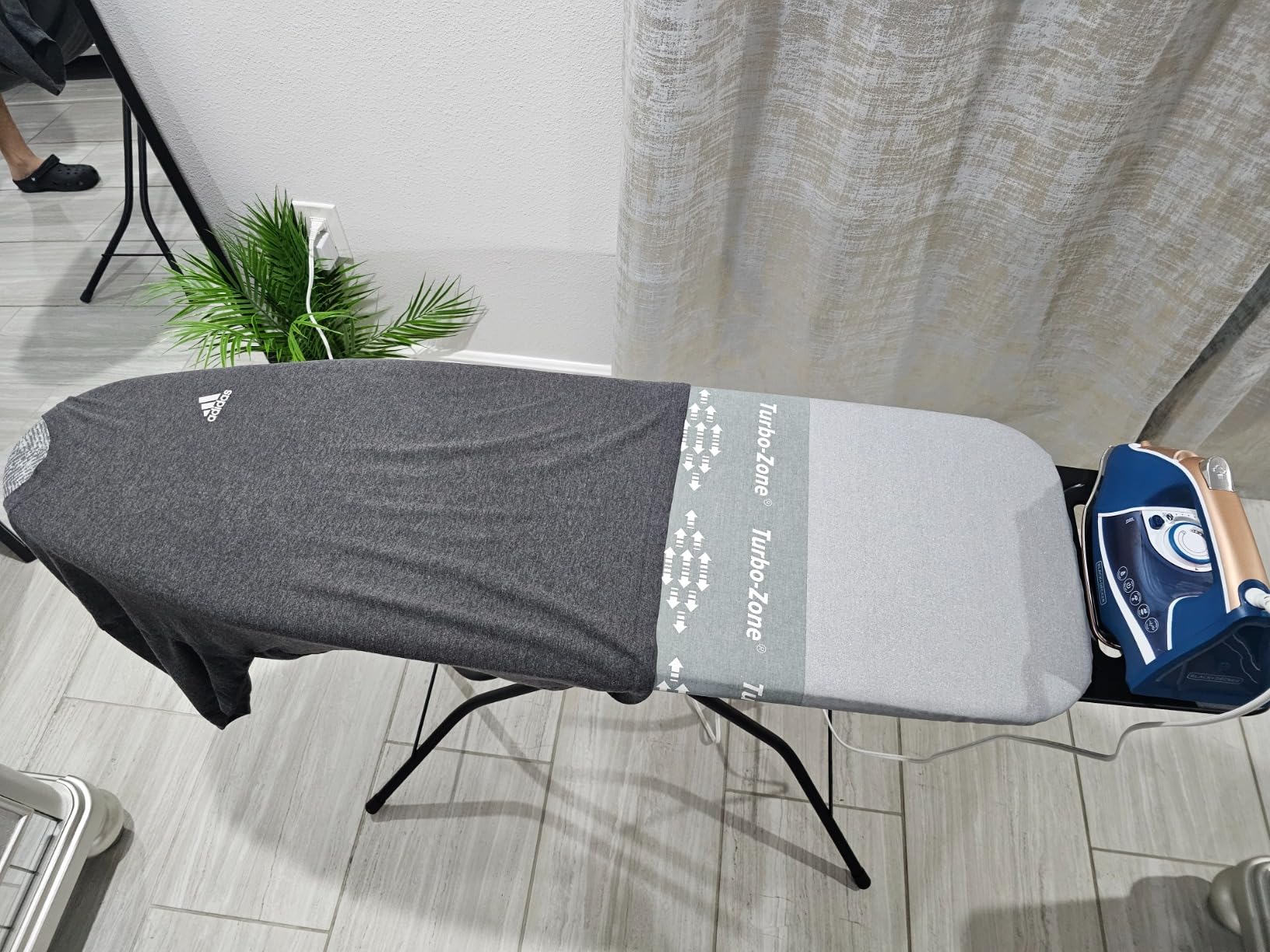 Bartnelli by Rorets Ironing Board Made in Europe | Iron Board with 4 Layered Cover & Pad, Height Adjustable up to 36