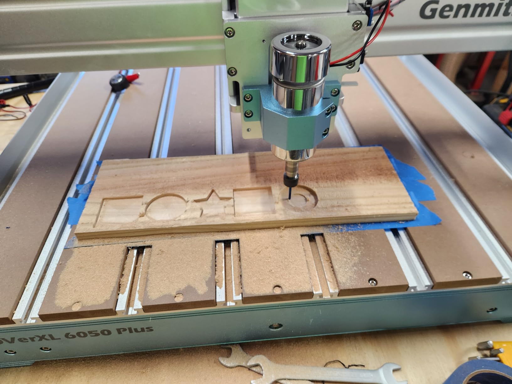 Genmitsu CNC Machine PROVerXL 6050 Plus for Metal Wood Acrylic MDF Carving, GRBL Control, 3 Axis Milling CNC Router Machine, Hybrid Table, Working Area 600 x 500 x 115mm (23.62