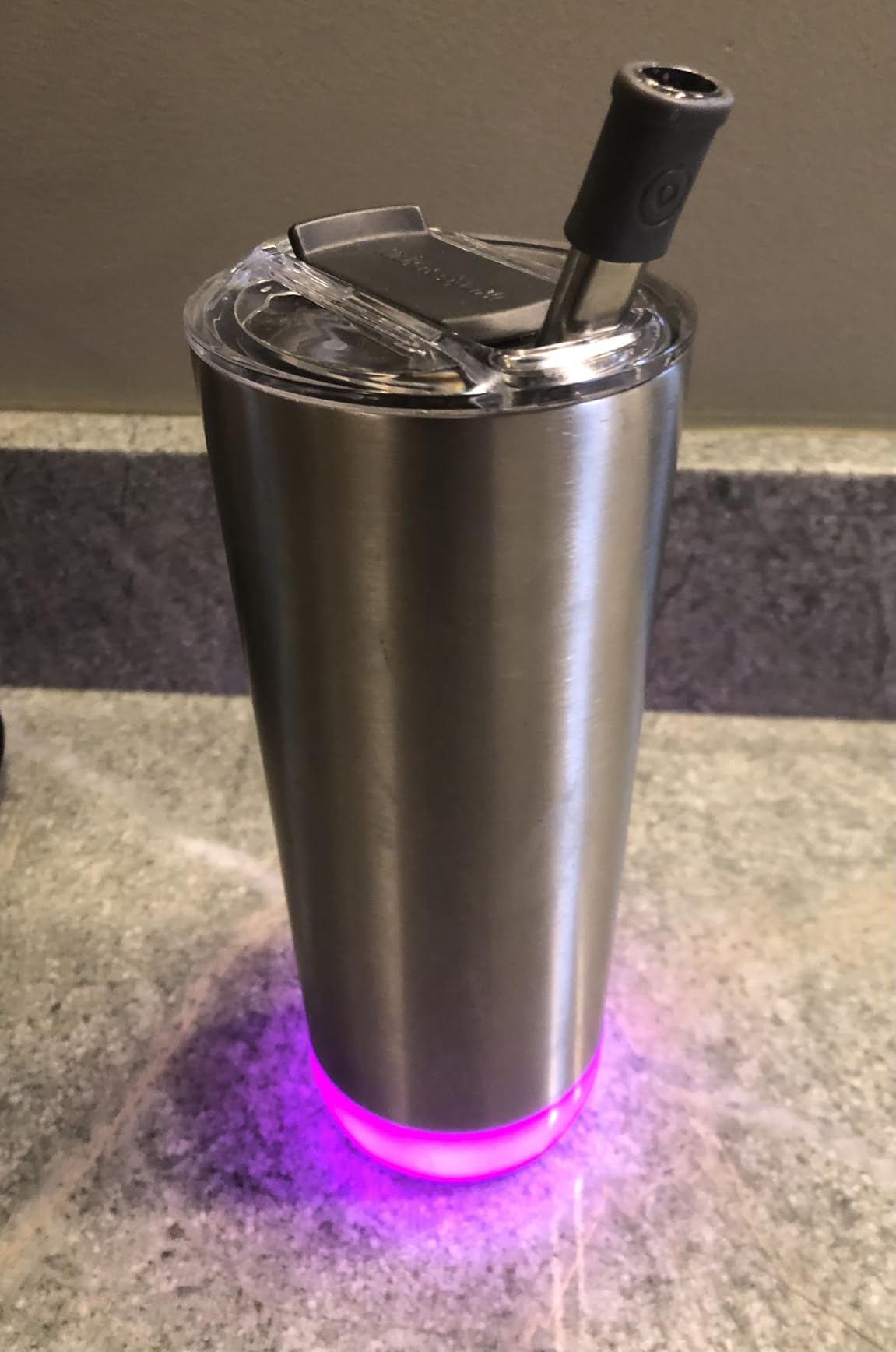 Hidrate Spark PRO Smart Tumbler Bundle - Insulated Stainless Steel - Tracks Water Intake with Bluetooth, LED Glow Reminder When You Need to Drink - 20oz (Sea Glass) customer photo 2