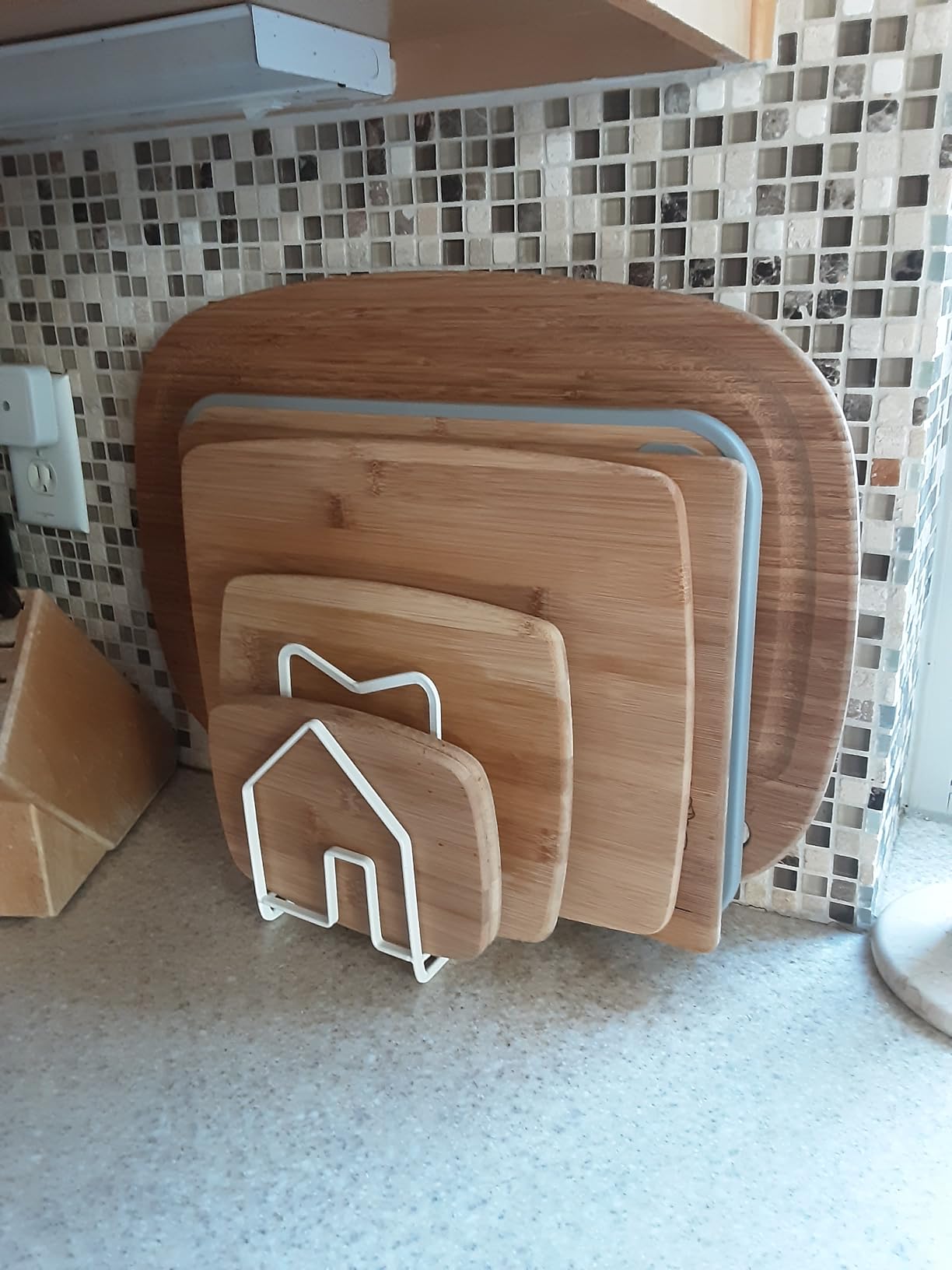 FARBERWARE 4-Piece Reversible Bamboo Cutting Board and Charcuterie Set, Assorted Sizes, Durable Wood Serving Boards for Cheese, Meats, and Prep customer photo 2