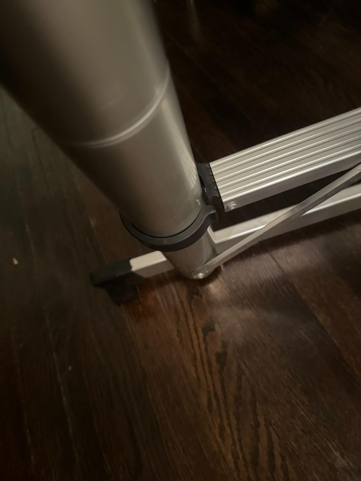 Telescoping Ladder A Frame, 12.5 Ft Compact Aluminum Extension Ladder, Portable Telescopic RV Ladder for Outdoor Camper Trips Motorhome with Tool Platform and Stabilizer Bar, 330 lb Capacity customer photo 2