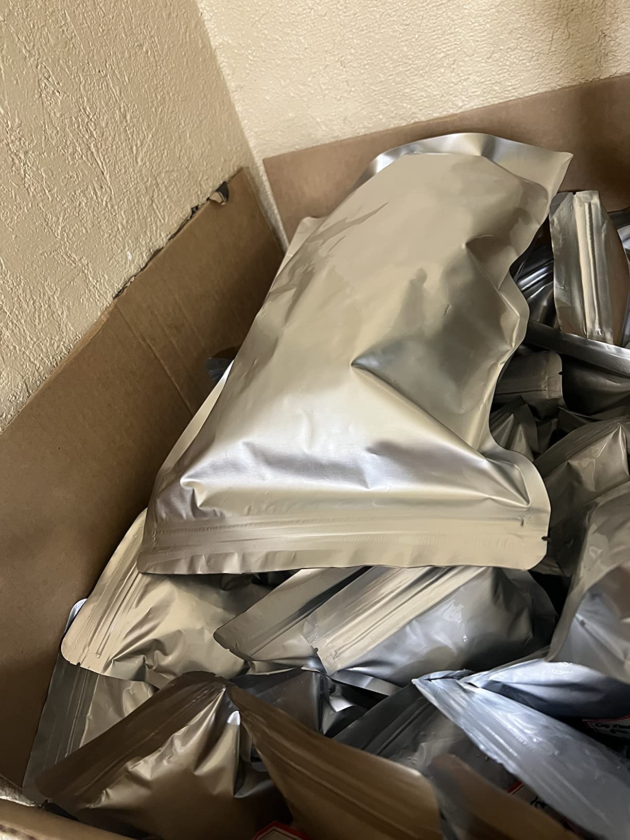 120 Mylar Bags for Food Storage with Oxygen Absorbers 120 x 300cc, Mylar Bags 9 Mil 1 Gallon, 1 Quart, 1/2 Pint, 40 Oz, Stand-Up Zipper Resealable Bags & Heat Sealable Food Storage Bags + Labels customer photo 1