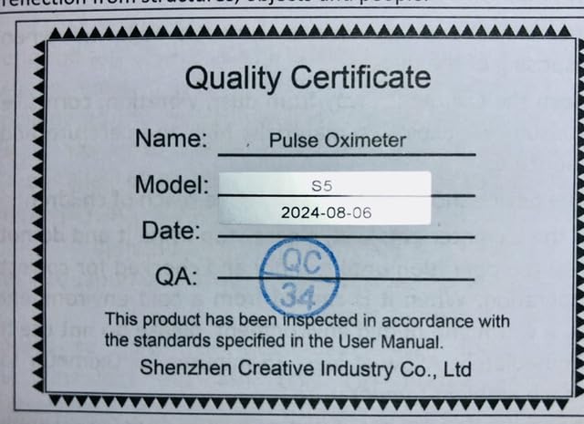 Vibeat Fingertip Pulse Oximeter, Blood Oxygen Saturation Monitor| O2 Meter, Portable SPO2 & Pulse Rate Monitor, Batteries and Lanyard Included customer photo 1