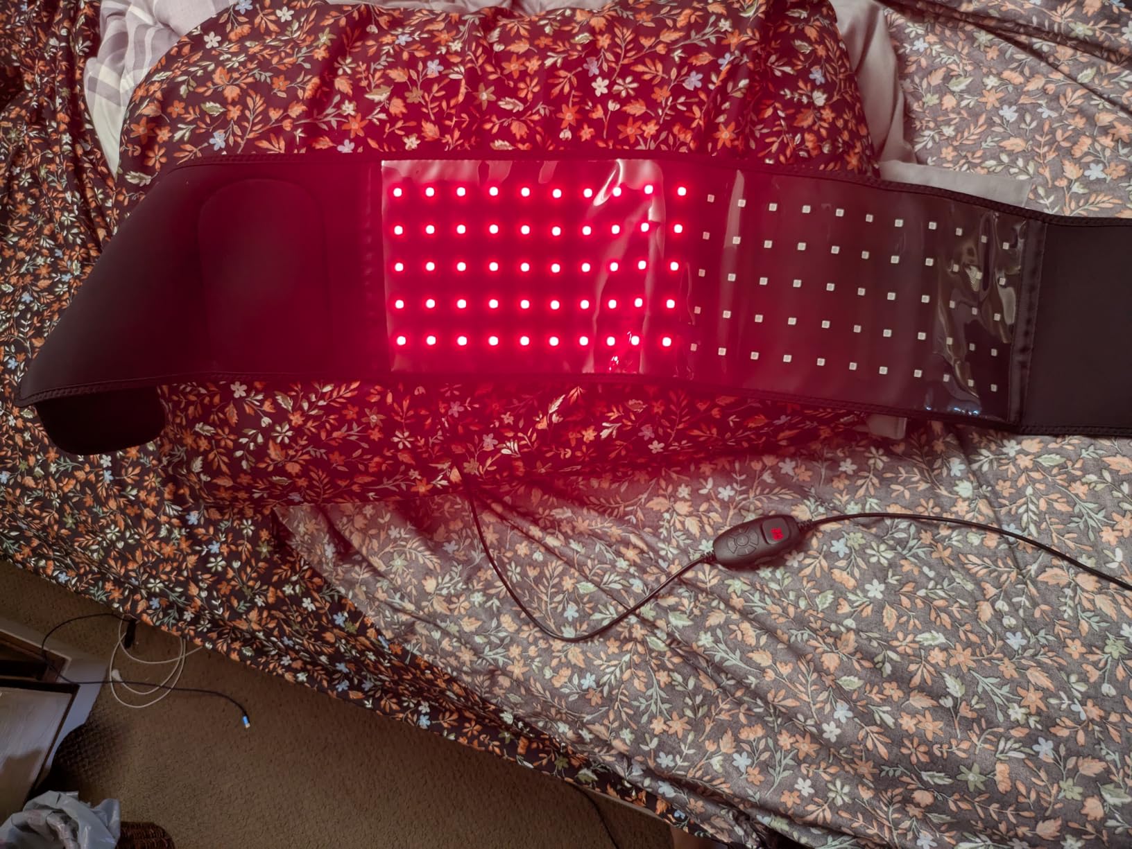 USUIE Red Light Therapy Belt, Infrared Light Therapy Wrap Red Light Therapy Device for Body with Timer for Back Shoulder Waist Muscle Pain Relief for Gift Women Men Gift customer photo 1