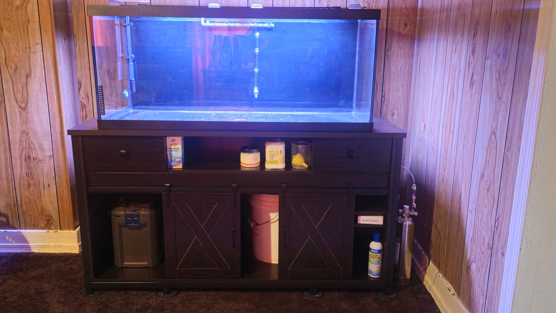 Fzone 2.5 L Aquarium CO2 Generator System Carbon Dioxide Reactor Kit with Regulator and Needle Valve for Aquarium Plants Tanks customer photo 2