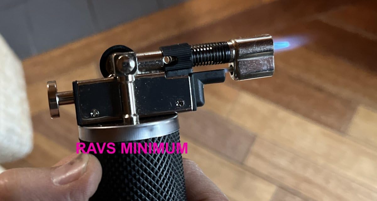 RAVS Butane Torch Lighter, DUAL Flame Mode Kitchen Torch, Refillable Cooking Torch Gun, Creme Brulee Torch Lighter, Blow Torch for Cooking, Welding, Mini Torch Soldering Torch, Butane is Not Included customer photo 1