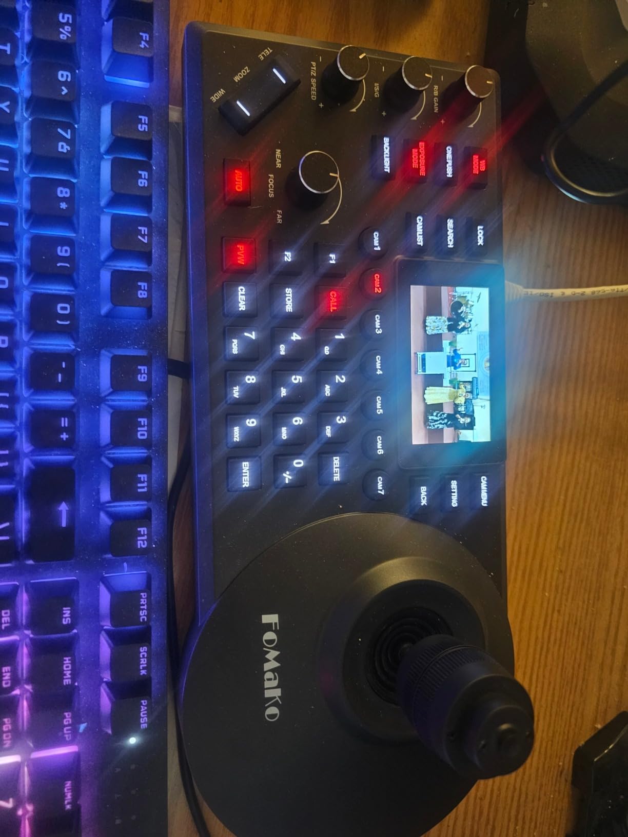 FoMaKo PTZ Camera, 30x Optical Zoom AI Auto-Tracking Gen 3, PoE HDMI Bundle PTZ for Church Worship, NDI PTZ Controller (PTZ Bundle FMK30SDIx2+KC608) BH302 customer photo 1