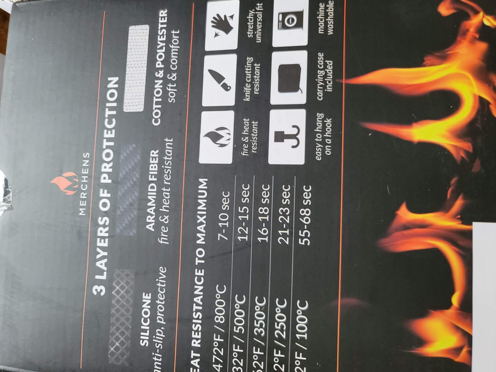 BBQ Grill & Oven Gloves 1472°F Heat Resistant - Fireproof, Non-Slip Silicone Mitts for Grilling, Smoking & Baking - Extra-Long Protection - Includes Storage Case & Luxury Gift Box | Pro Series customer photo 2