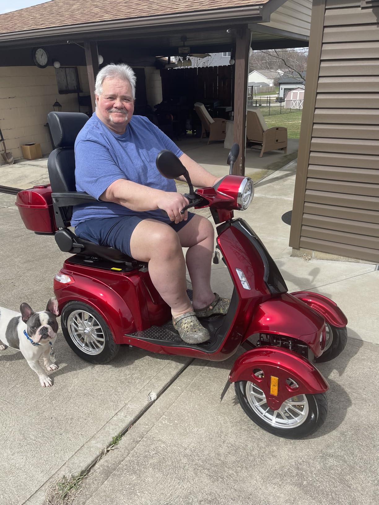 Heavy Duty 4 Wheel Mobility Scooters for Seniors & Adults 500lbs Capacity - Electric Powered Chair - 800W All Terrain Fast Mobility Scooter for Travel w/Long Range Battery Remote Key customer photo 1