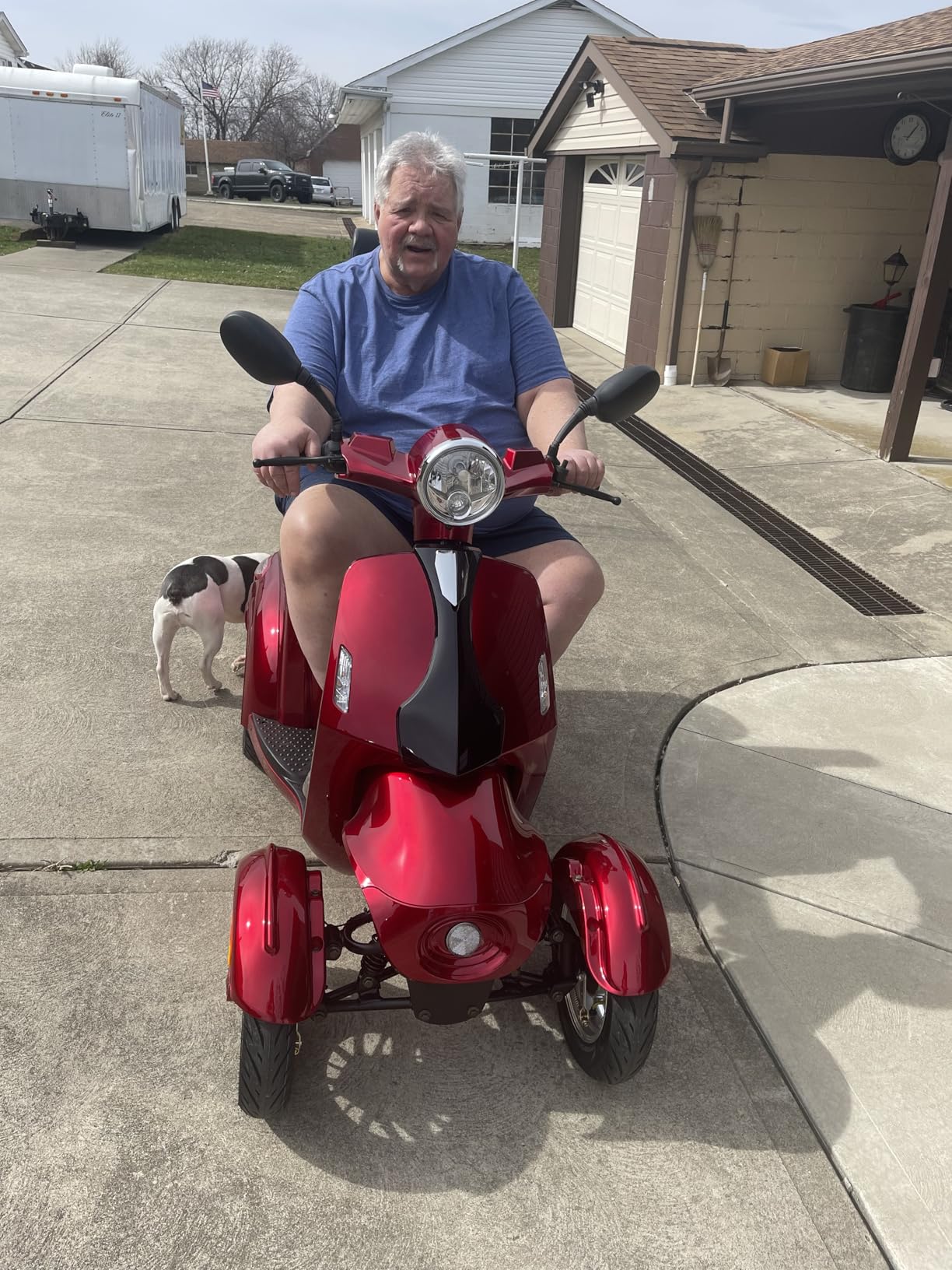 Heavy Duty 4 Wheel Mobility Scooters for Seniors & Adults 500lbs Capacity - Electric Powered Chair - 800W All Terrain Fast Mobility Scooter for Travel w/Long Range Battery Remote Key customer photo 2