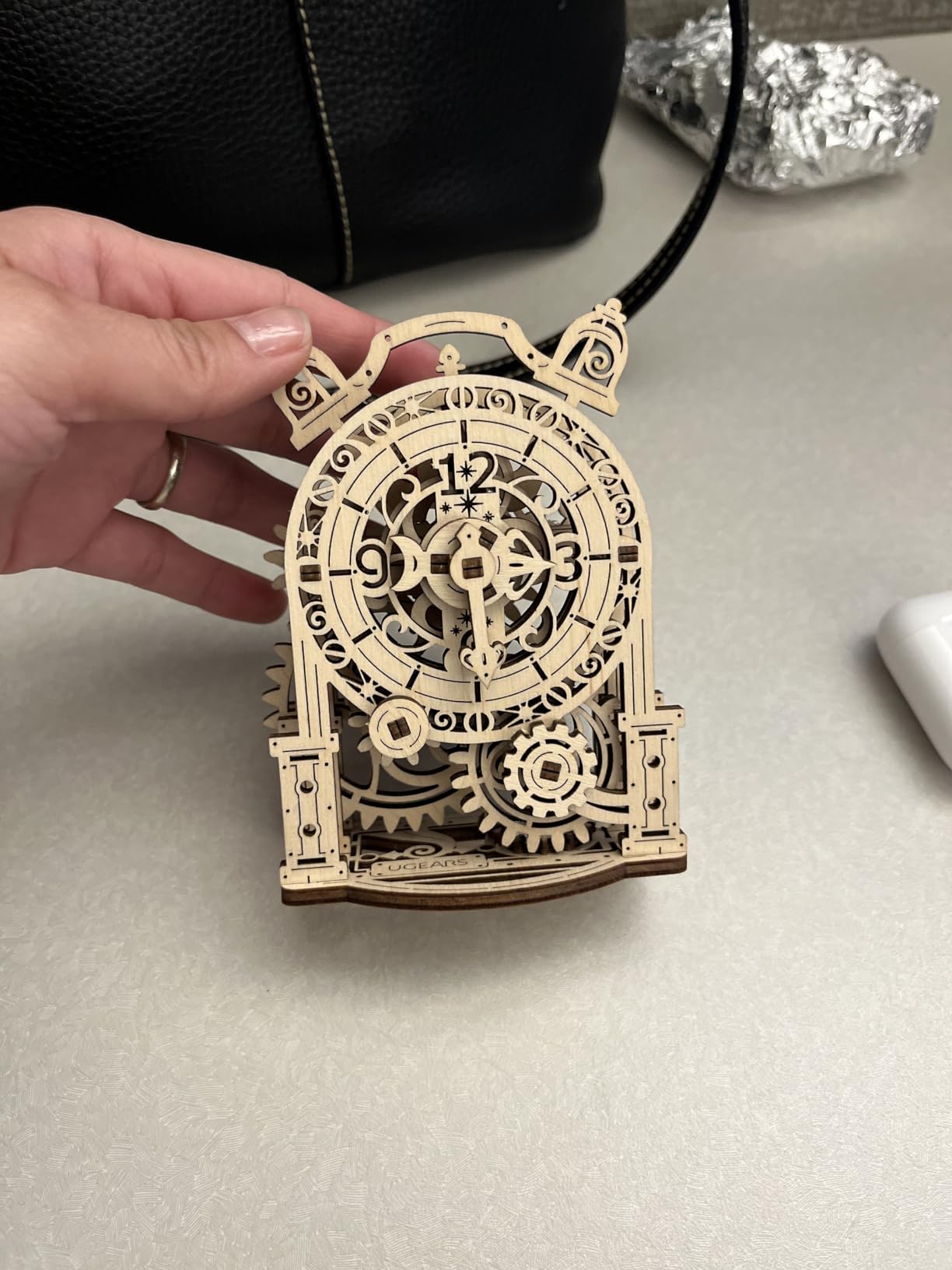 UGEARS Old Clock Tower 3D Wooden Puzzles for Adults - Wooden Model Kits for Adults Clock Kit for Do It Yourself Wood Building Kit for Adult Mechanical Puzzle Brain Teaser, Hobby Set customer photo 2