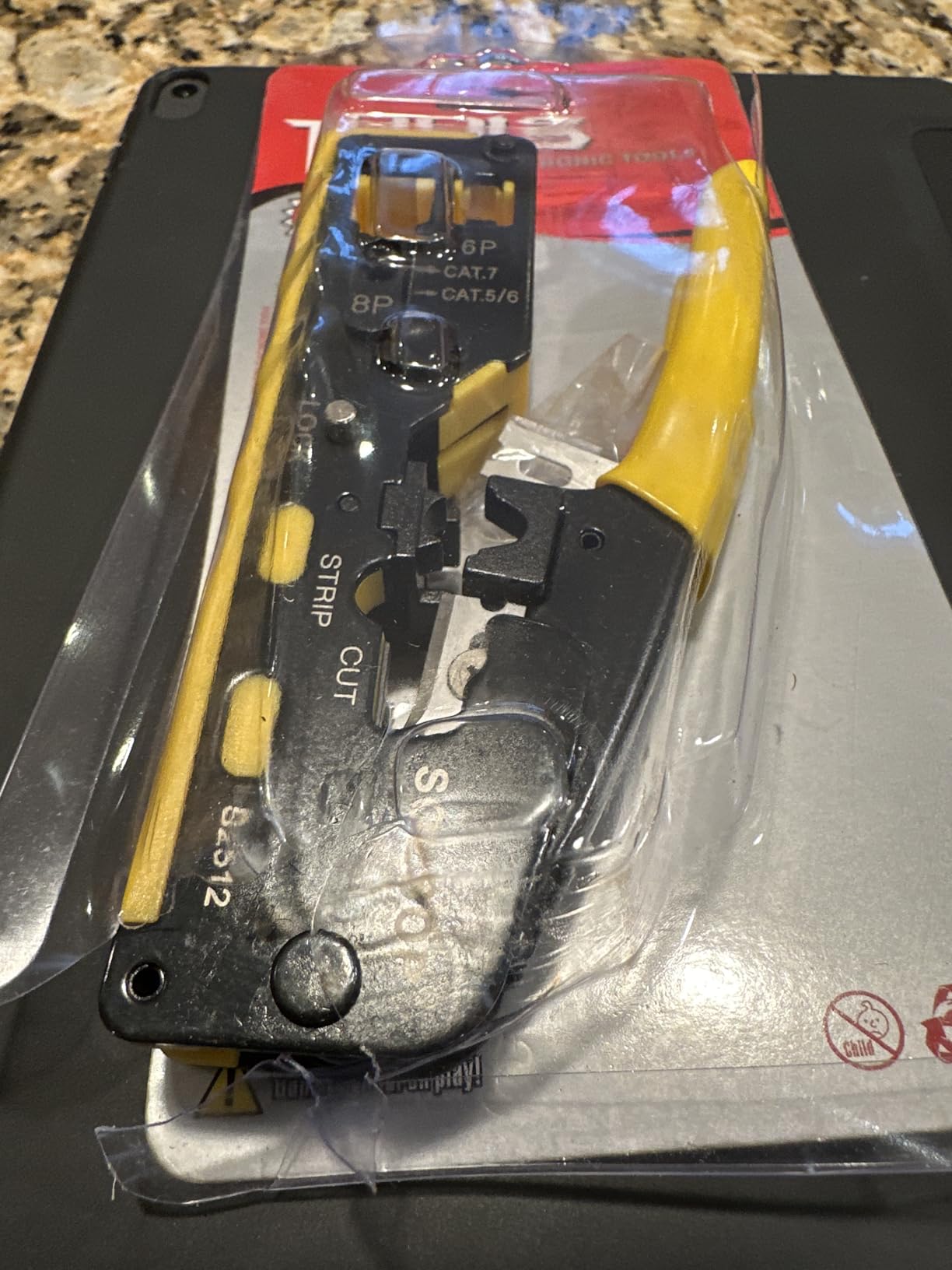 Solsop Pass Through RJ45 Crimp Tool Kit All-in-One Ethernet Crimper Cat7 Cat6 Cat5 Crimping Tool with Network Cable Tester, 50-Pack Cat6 RJ45 Pass Through Connector, 50-Pack Connector Boots customer photo 1