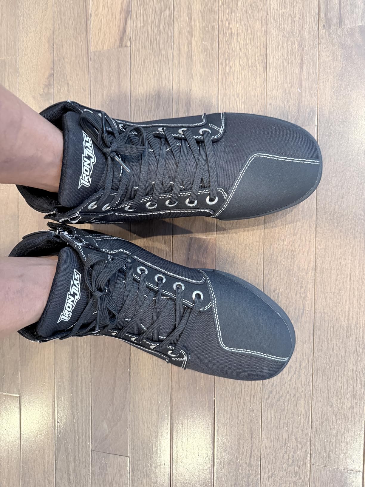 IRON JIA'S Motorcycle Shoes for Men, CE-Certified, Breathable Anti-Slip Protective Gear, Powersport Casual Motorcycle Riding Boots customer photo 1
