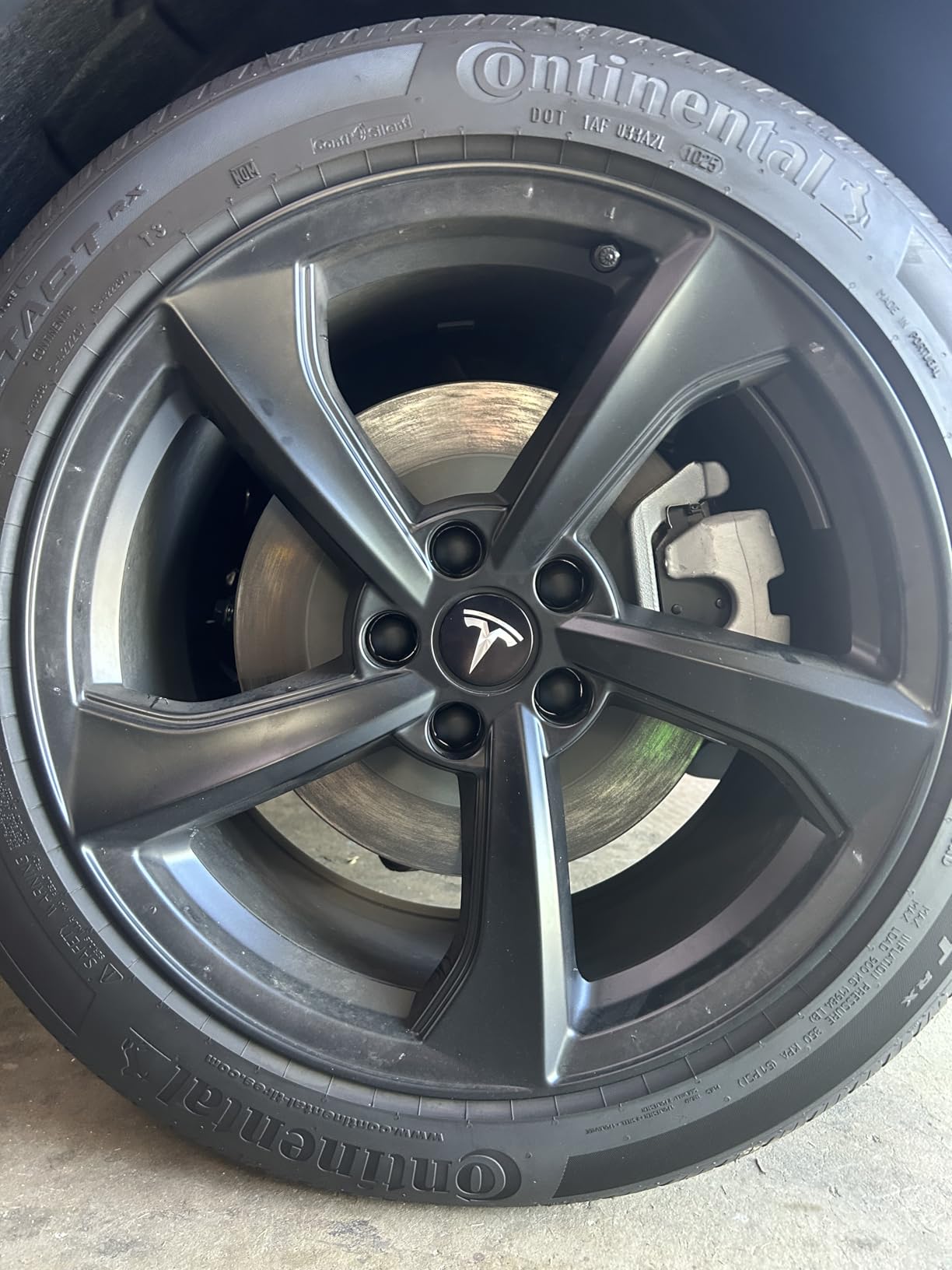 for Tesla Model 3 Y S X Wheel Hub Caps Center Cover Silver Matte (4PCS) Modification Hubcaps for Tesla Accessories customer photo 1