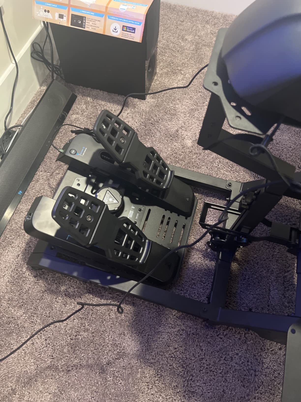 Turtle Beach VelocityOne Universal Rudder Pedals – Smooth Rudder Axis, Adjustable Brakes customer photo 2