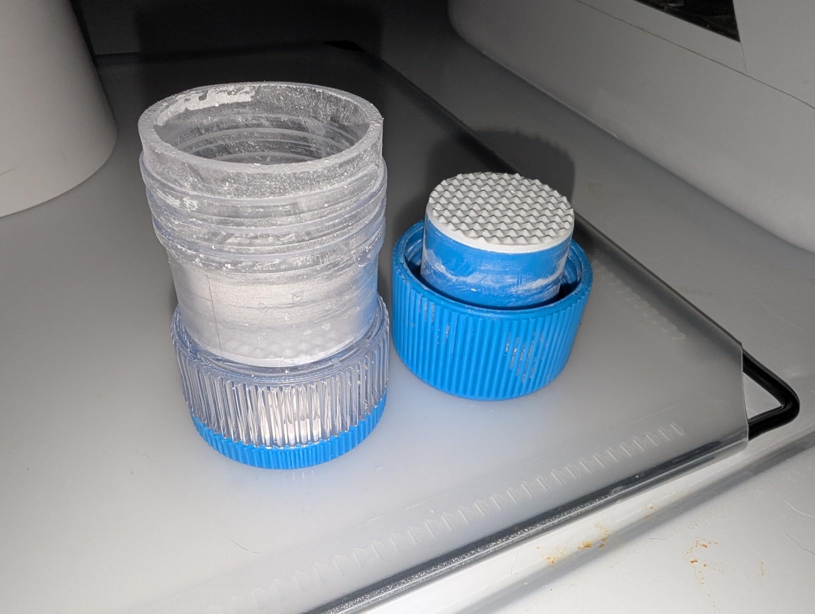 EZY DOSE Pill Crusher, Crushes Pills, Vitamins, Tablets into Powder, Storage Compartment, Removable Drinking Cup, Portable Design, Easy to Use, Designed for Travel, Purple, BPA Free customer photo 1