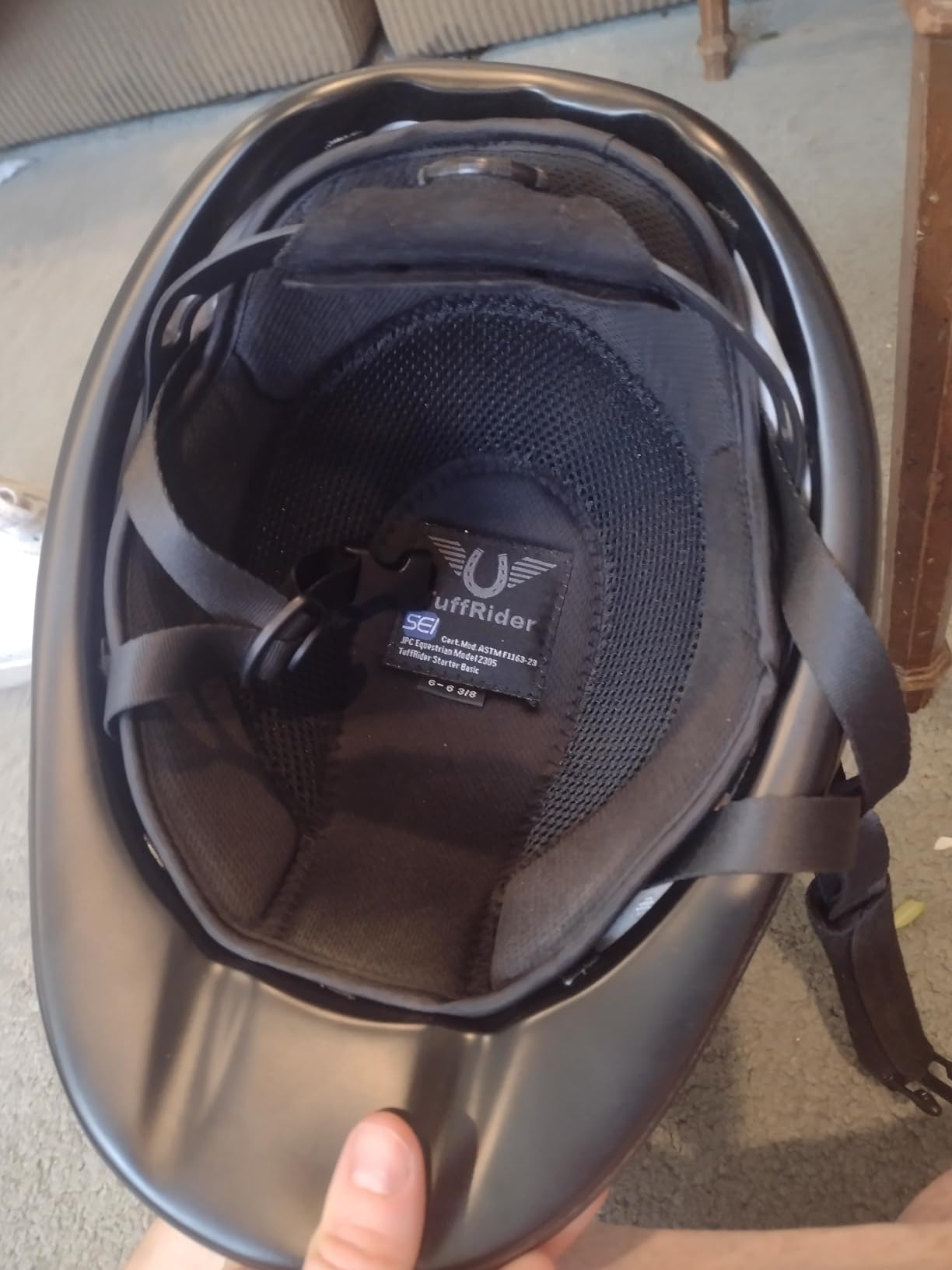 TuffRider Starter Basic Horse Riding Helmet | Comfortable Protective Equestrian Head Gear - SEI Certified customer photo 2